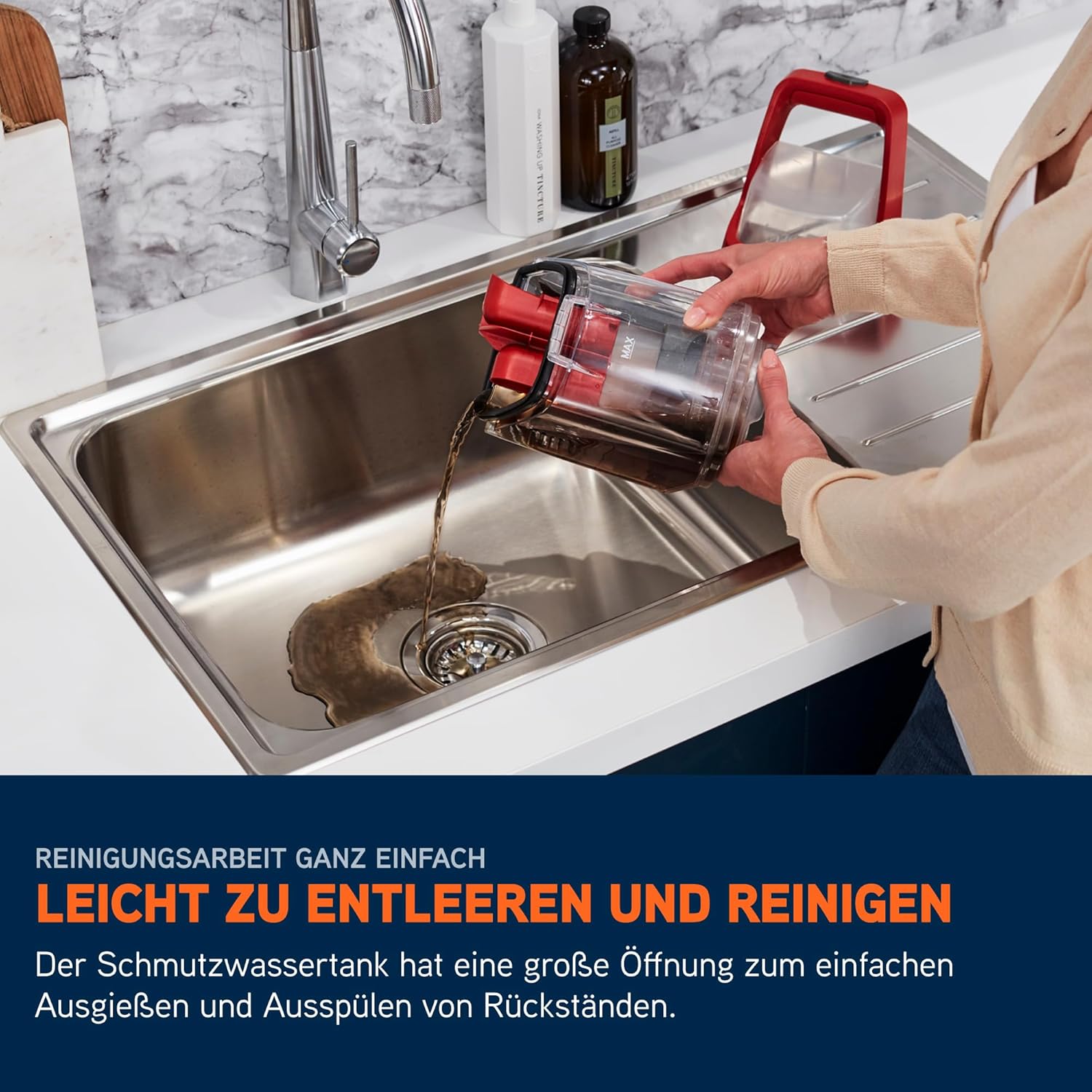Vax SpotWash Fleckenreiniger – Teppich- und Polsterreinigungsgerät mit starker Saugkraft, schnell trocknend, ideal für die tägliche Tiefenreinigung von Treppen, Sofas, Autos und Hartböden – Bild 13