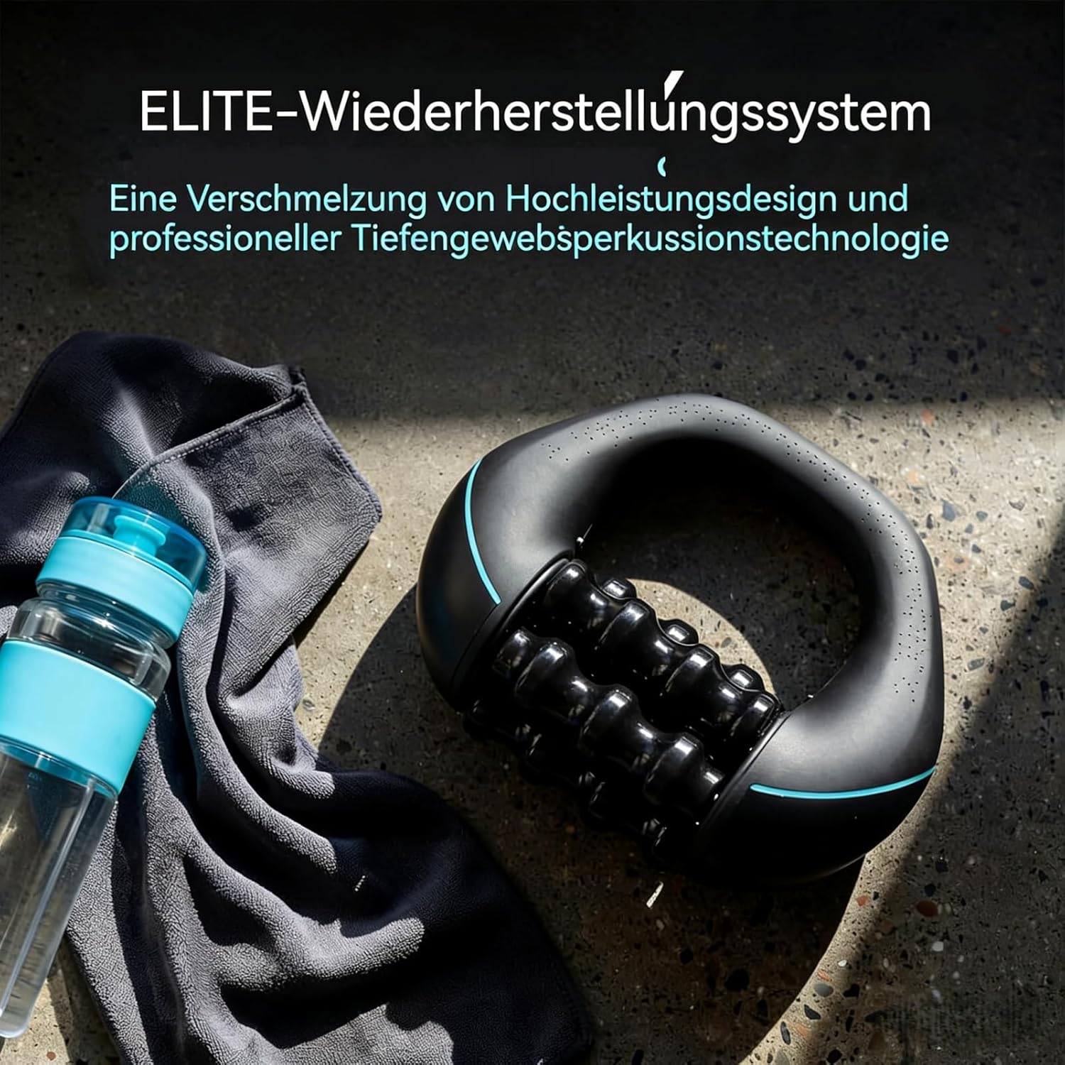 Elektrisches Hand-Rollmassagegerät mit Tiefengewebsrollen, 3 Intensitätsstufen, 24 Massagetasten – für sanfte Wärmeanwendung bis hin zu intensiver Tiefenmassage.