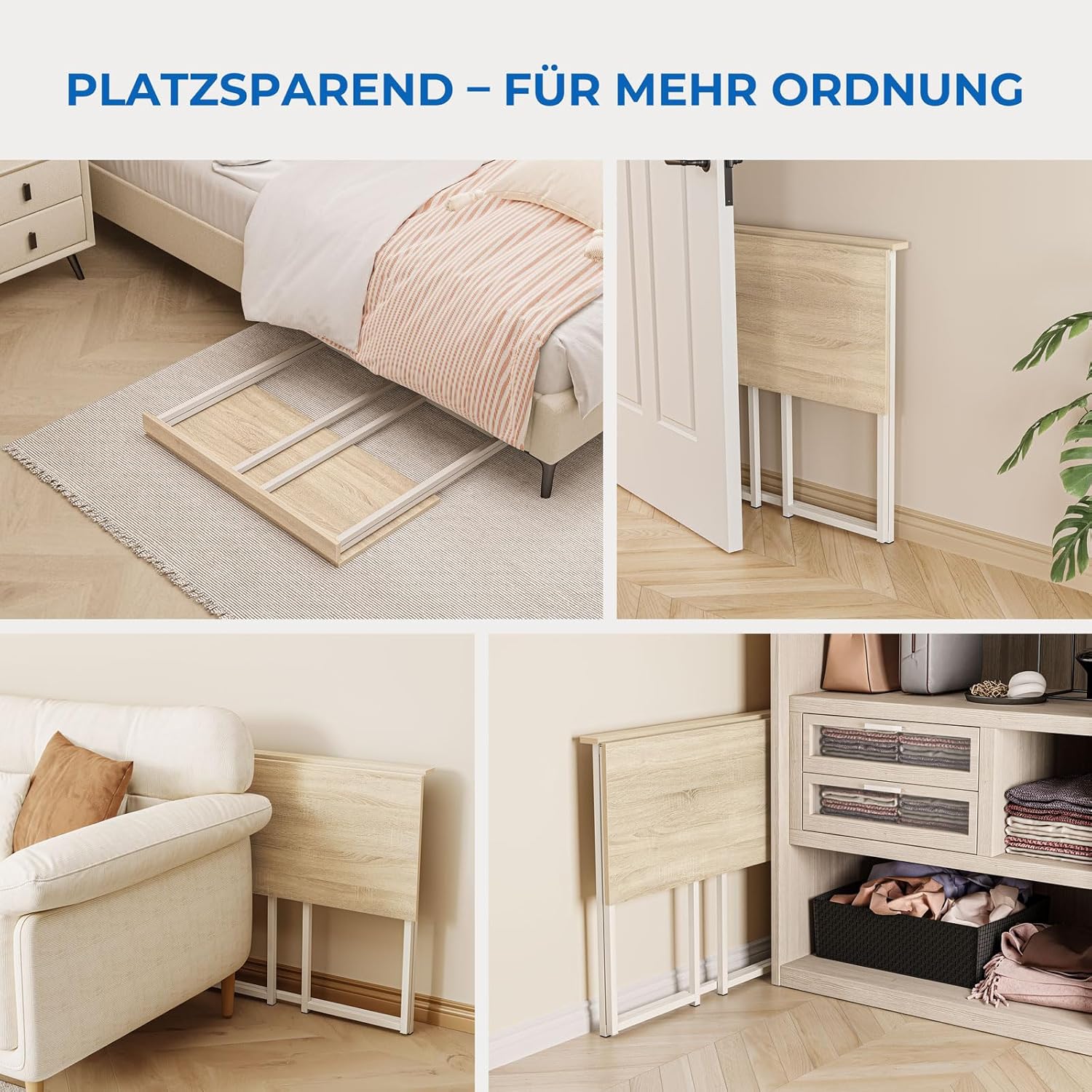 Dripex faltbarer Schreibtisch, Computertisch für Heimbüro, Lernen – Bild 7