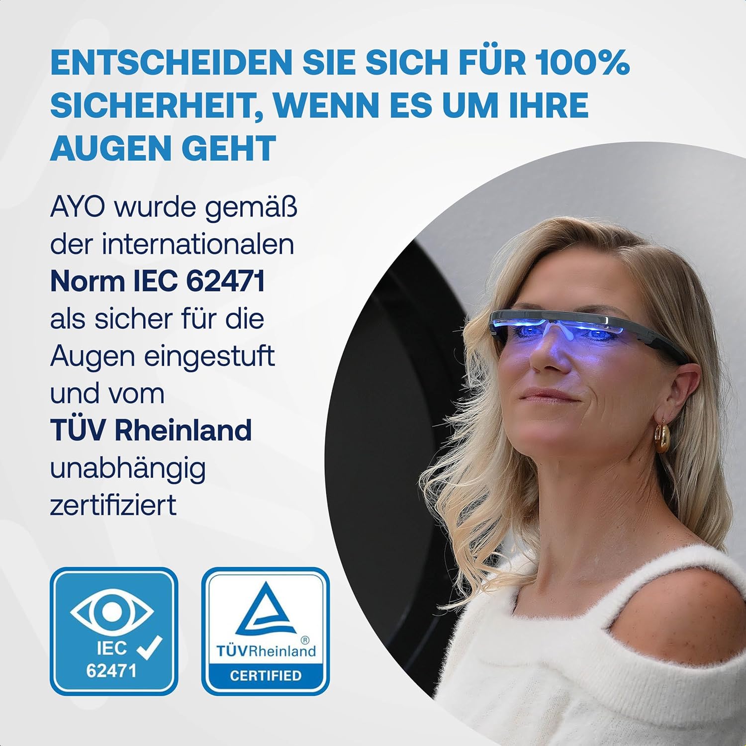 AYO + Lichttherapie-Brille: Carbon Black Limited Edition – Maximiert Schlaf, Energie und Stimmung – Einzigartiges 670-nm-Rotlicht für die Augengesundheit – Ihre Alternative zur Tageslichtlampe – Bild 4