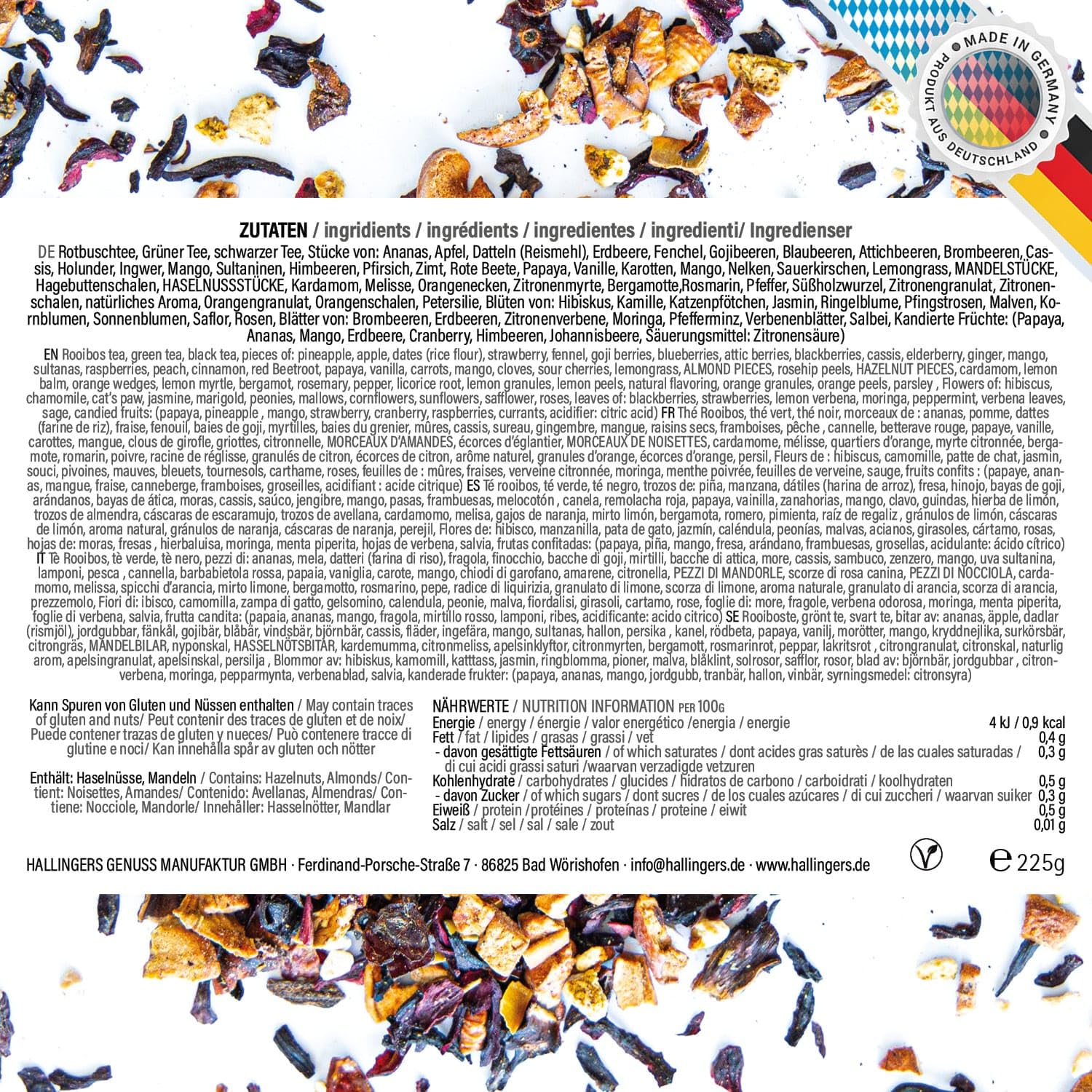 Hallingers Genuss Manufaktur Tee-Geschenkset – 24 Sorten Premium Loser Tee Probierset in edler Geschenkbox mit Rezeptheft „Tee Deluxe Selection 24“, Geschenkidee für Sie und Ihn – Bild 6