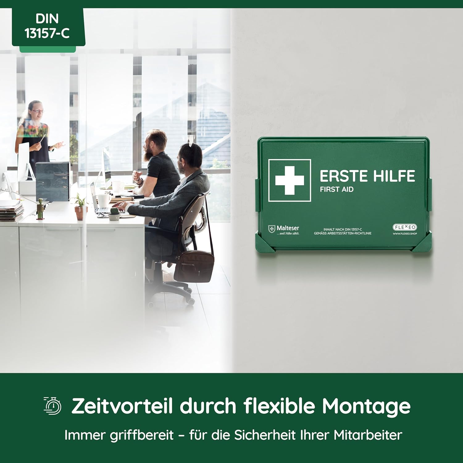 Flexeo Business Erste-Hilfe-Set grün DIN 13157 – Bild 6