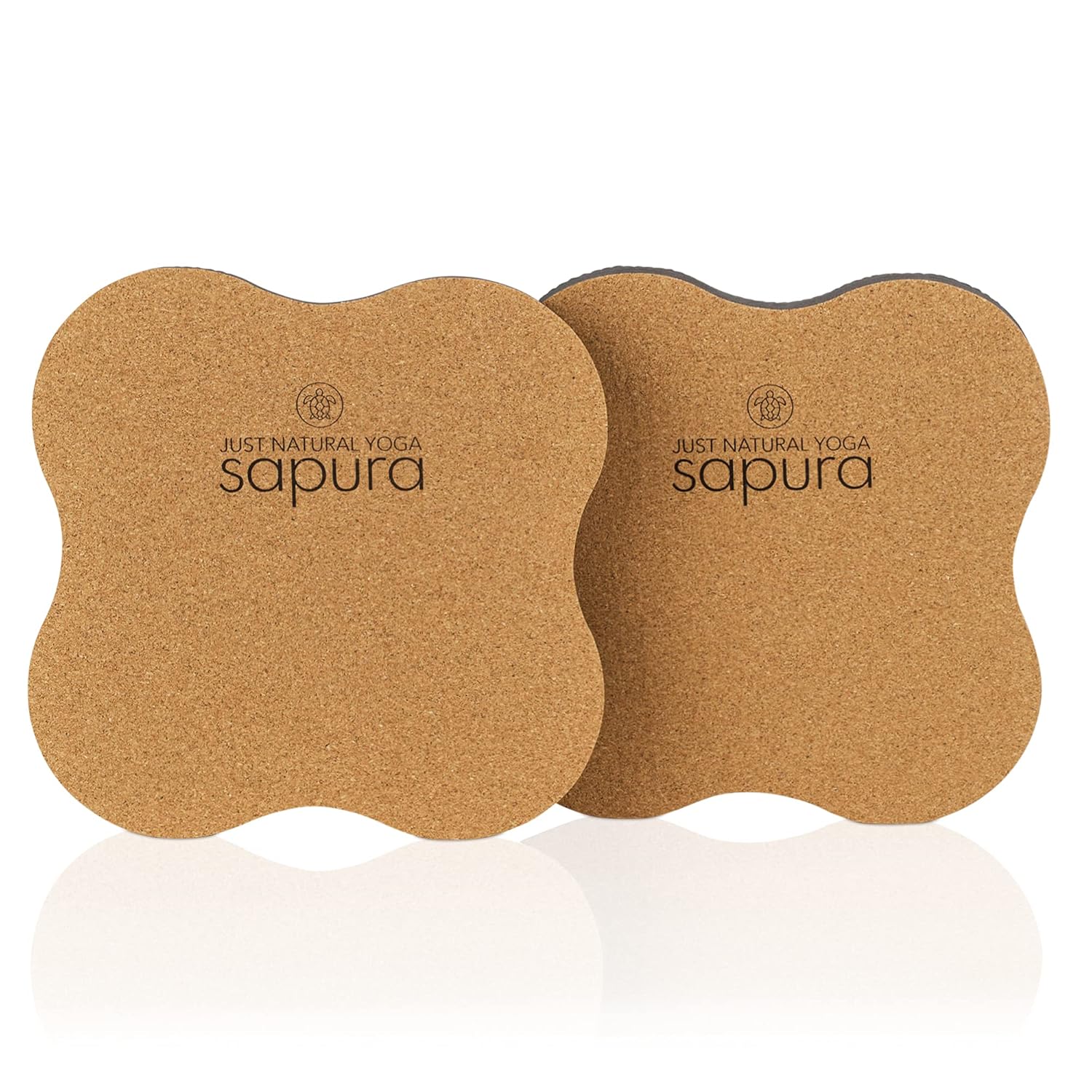 SAPURA health Yoga-Knieschoner, 2er-Set, Kork, Kniekissen, Knieschoner, nachhaltig, Entlastung für Knie und Ellenbogen – Bild 2