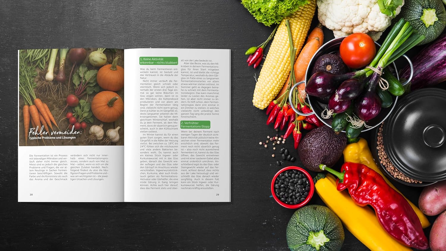 Glück im Glas - Fermentieren durch das ganze Jahr: Mit saisonalen Rezepten, Schritt-für-Schritt-Anleitungen und praktischem Wissen – für mehr Geschmack und Gesundheit I von Kimchi bis Kombucha – Bild 3