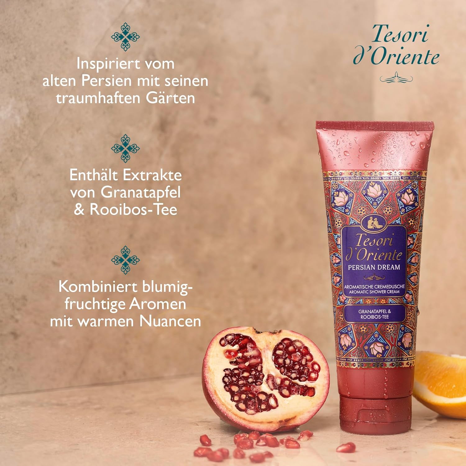 TESORI D'ORIENTE Geschenkset | Cremeduschen 3 x 75 ml (Ayurveda, Persischer Traum und Byzanz) Duschcremes zur Körperpflege | Wellness-Rituale für Körper und Sinne – Bild 5