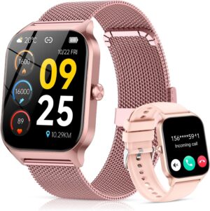 CASCHO Damen Smartwatch mit Telefon...