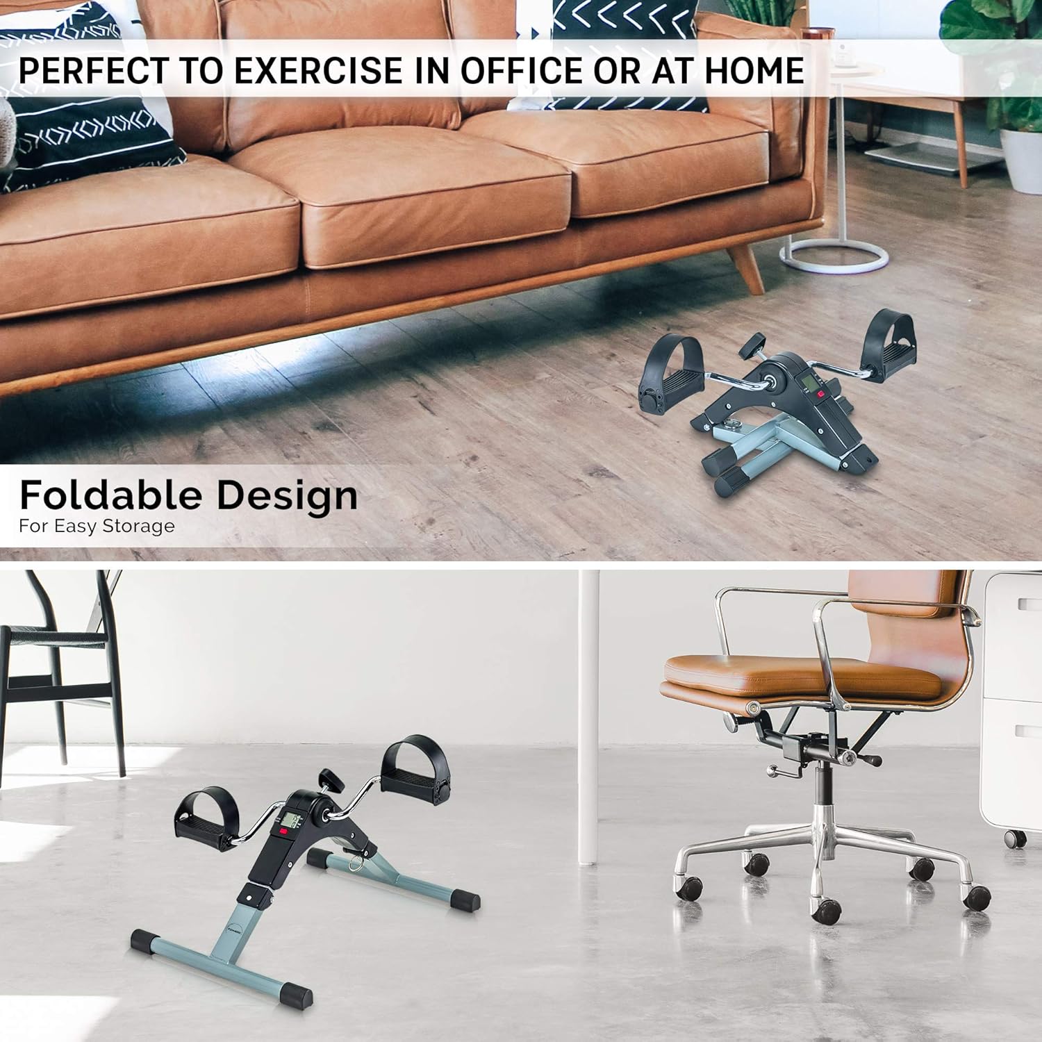 Heimtrainer-Pedale, Mini-Heimtrainer, zusammenklappbares Heimtrainer, Heimtrainingsgeräte, Seniorenpedale, Pedale für ältere Menschen, Pedaltrainer für Senioren, Pedale – Bild 4