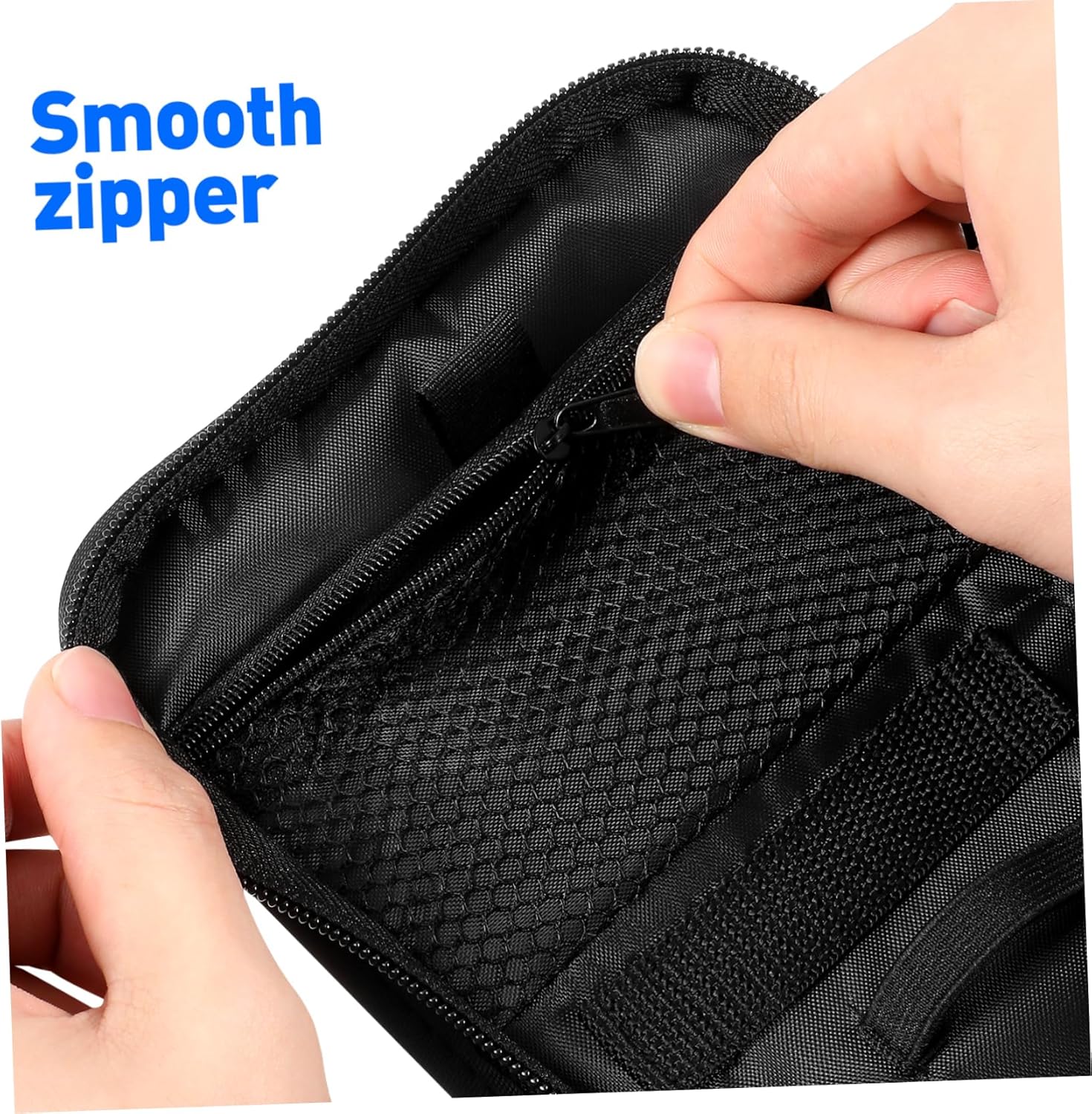 GARVALON 2er-Pack Tragbares Blutzuckermessgerät für Diabetiker-Medizin – Tragbare Tasche Diabetiker-Organizer Aufbewahrungstasche Oxford-Stoff Schwarz – Bild 8
