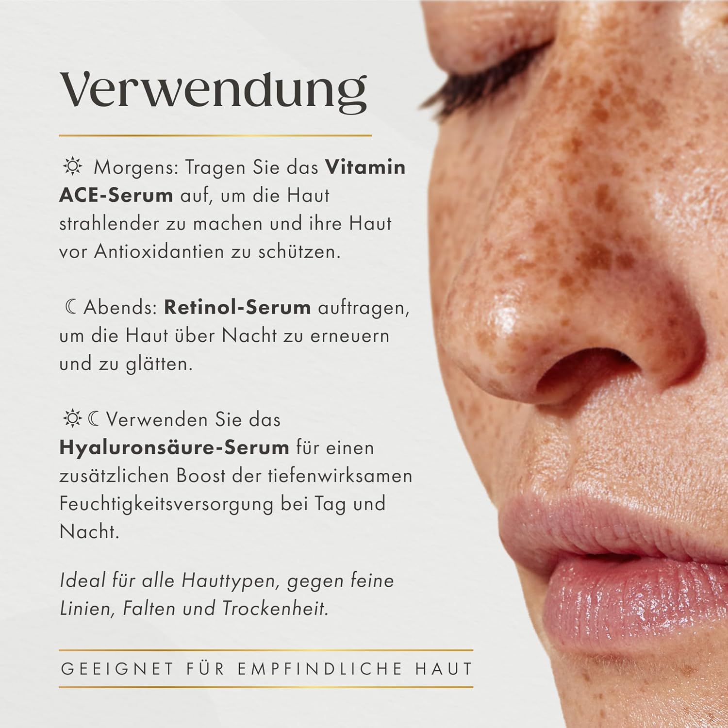 Satin Naturel Luxus-Geschenke für Frauen – 3 x 30 ml Serum-Set mit Retinol, Hyaluron und Vitamin C – vegane Gesichtspflege in luxuriöser Geschenkbox – Beauty-Hautpflege-Set für Geburtstag und besondere Anlässe – Bild 6