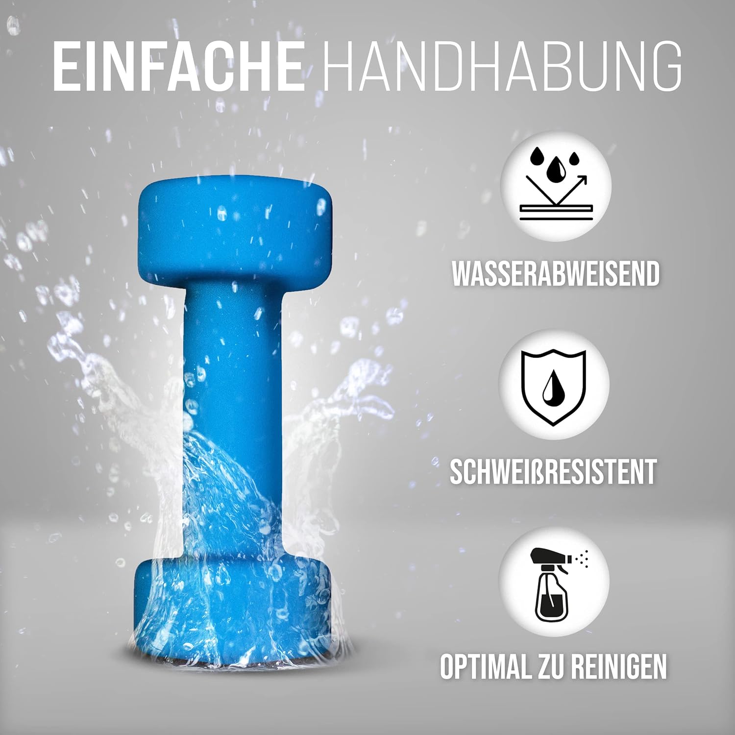 Apollo Hantelset Hantel | 2 Hanteln | 2er-Set | Gewichte für das Krafttraining | Hanteln 2er-Set | Fitnesshanteln für Damen und Herren | Hanteln | Hanteln | Hanteln | Hantelgewichte – Bild 5