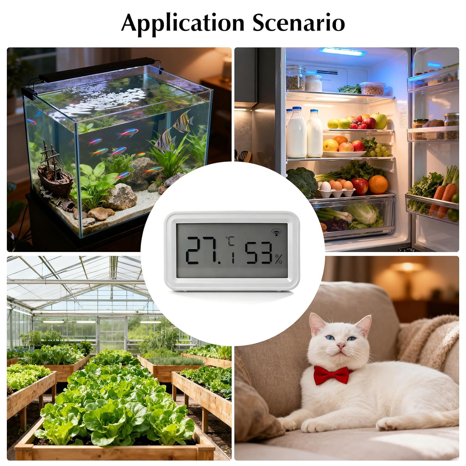 Tuya Innenthermometer-Hygrometer, WiFi-Temperatursensor mit Smart App, LCD-Bildschirm, digitales Thermo-Hygrometer für Raumtemperatur, Keller, Babyzimmer – Bild 7