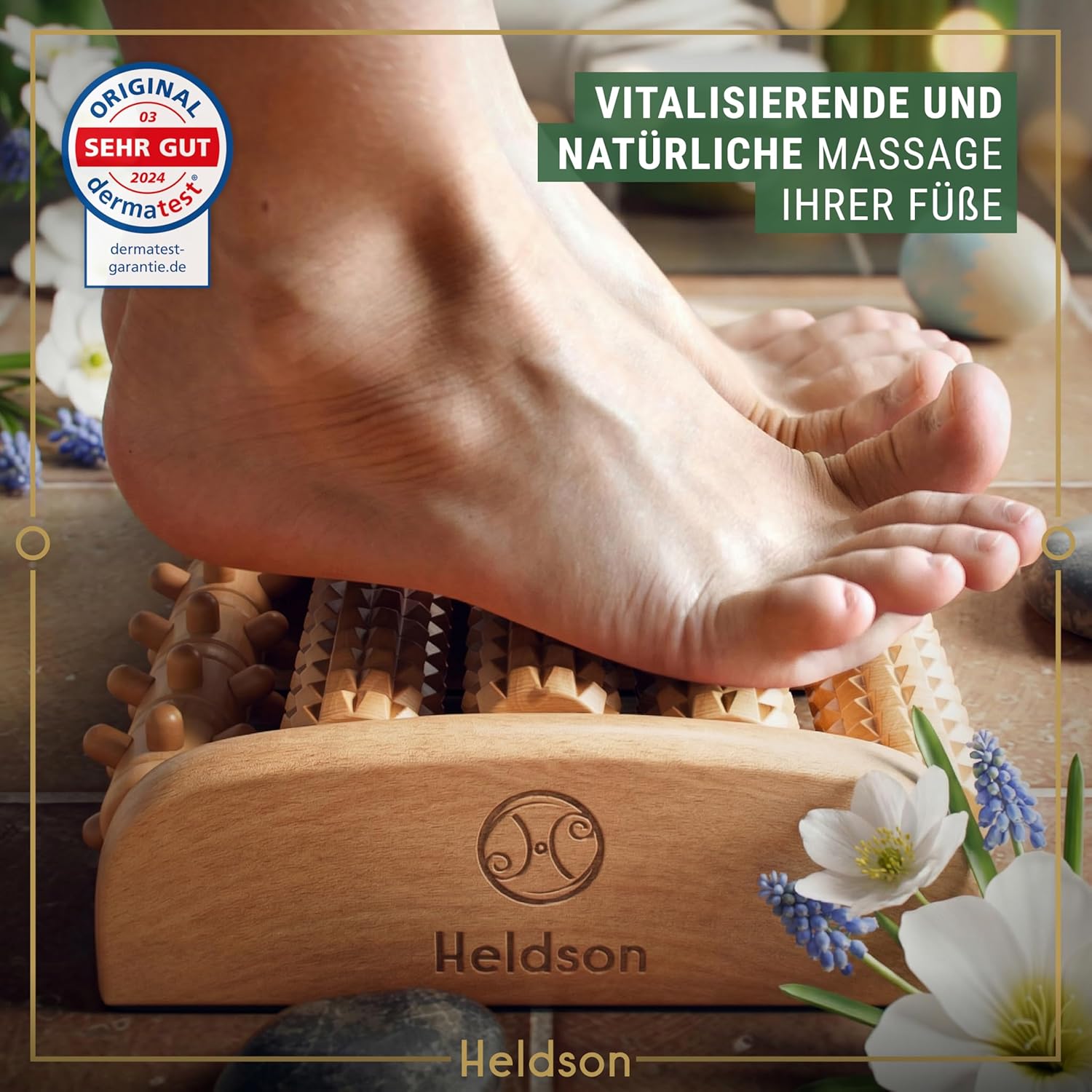 HELDSON Fußmassagerolle Holz – FSC100% – Fußmassagegerät – Massagerolle für Fußmassage – Fußmassagegerät – Fußmassagegerät – Fußmassagegerät – Fußmassagegerät für Füße – Fersensporn – Bild 6