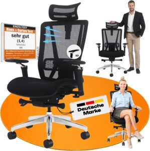 VALKENSTOL M8 Ergonomischer Bürost...