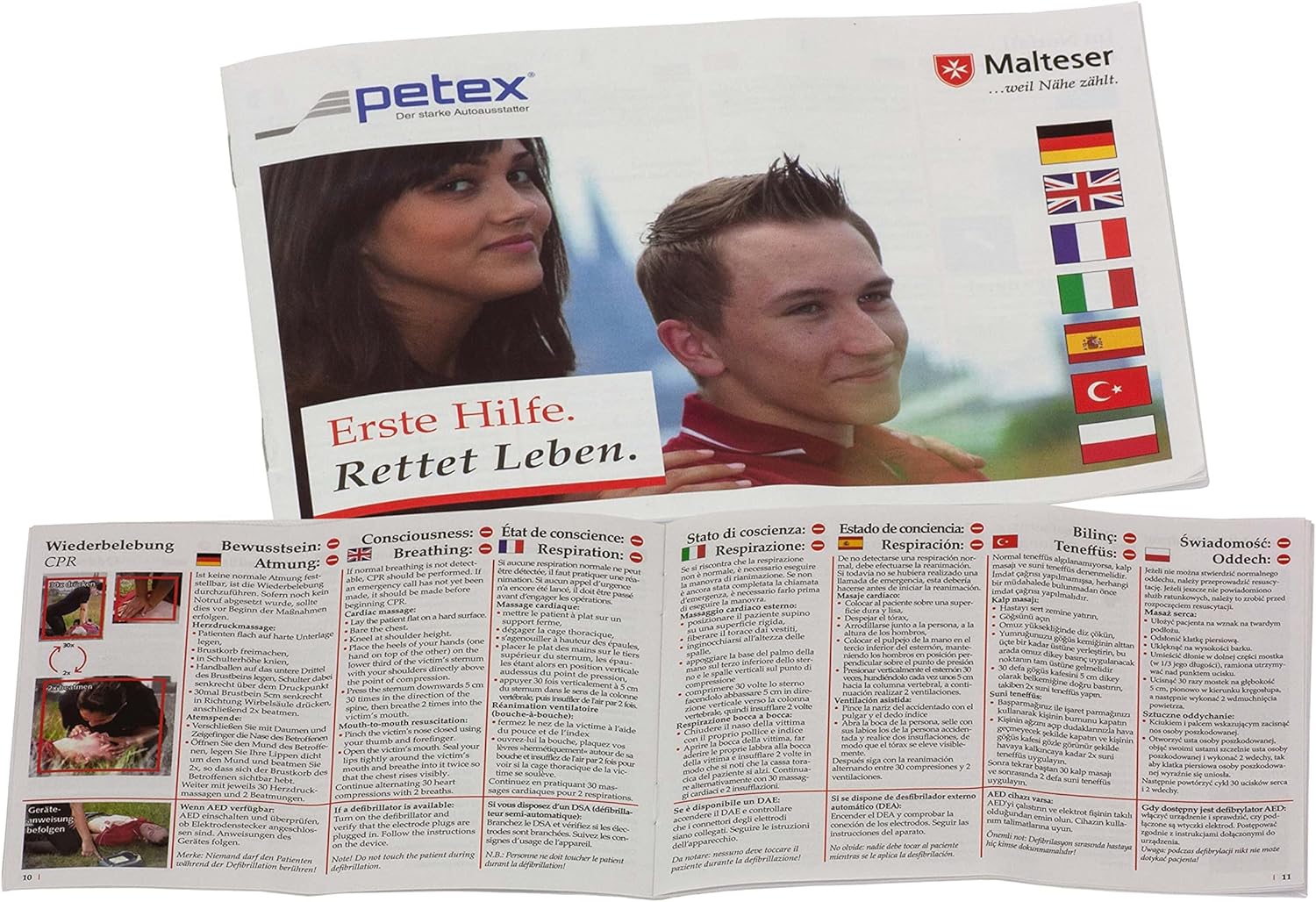 Petex Erste-Hilfe-Tascheninhalt nach DIN 13164, rot – Bild 7