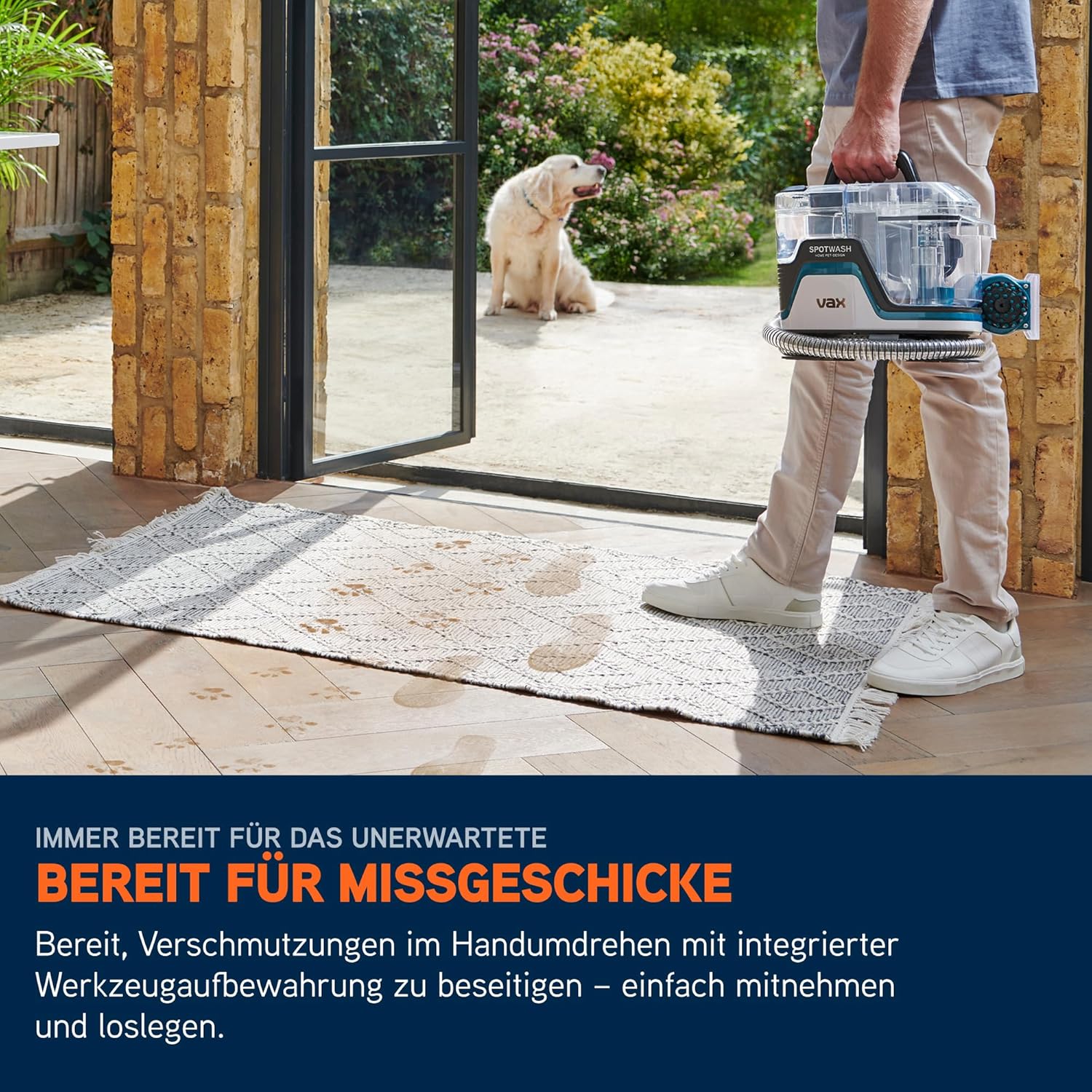 Vax SpotWash Home Pet Design Fleckenentferner für Teppiche und Polster mit SpinScrub-Technologie, leistungsstarke Haustierpflege, schnelles Trocknen und Tiefenwirksamkeit – Bild 9