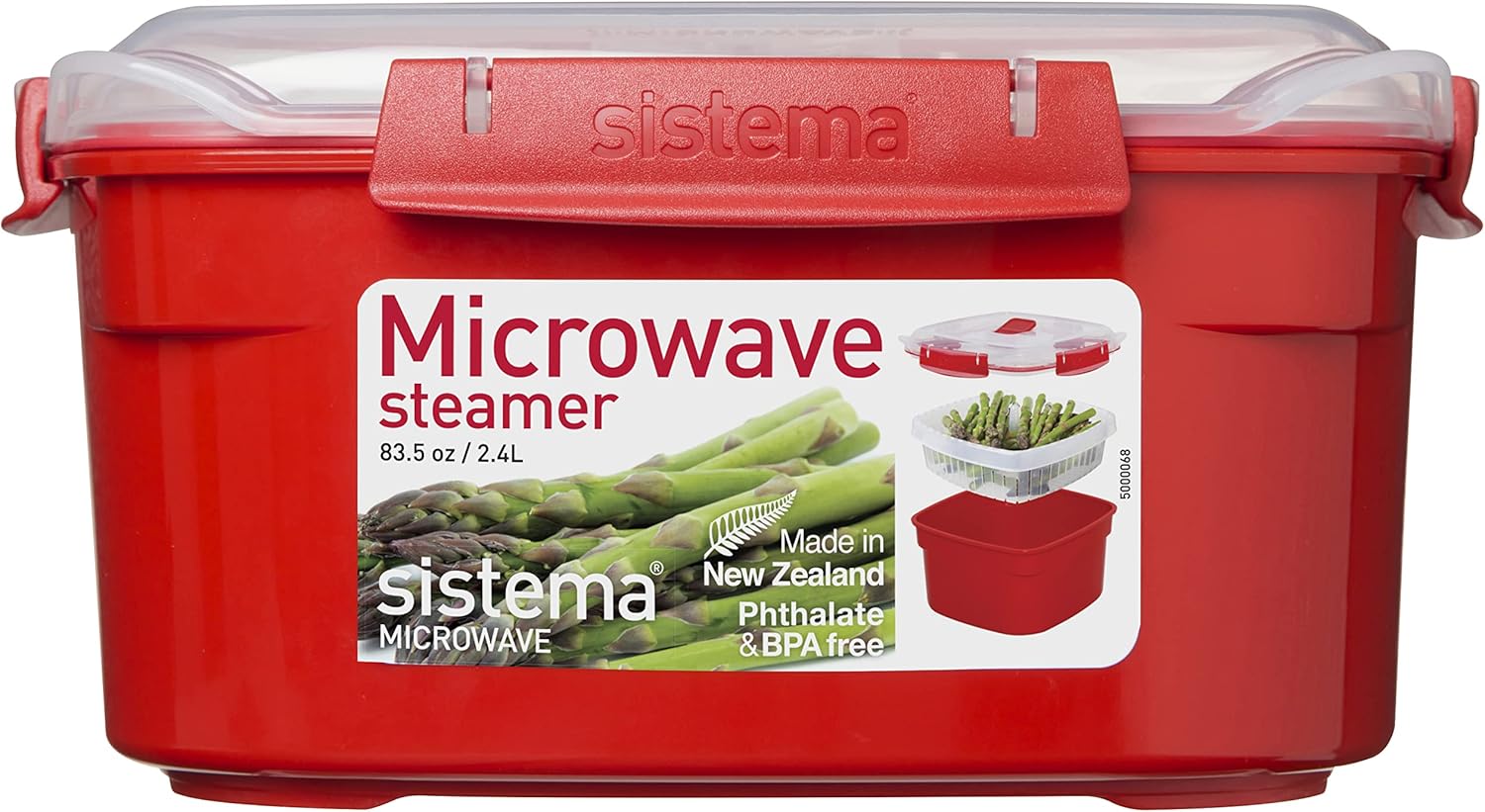 Sistema Kunststoff-Reisdampfer, Mikrowellengeschirr, Lebensmittelbehälter, mittelgroß – Bild 7