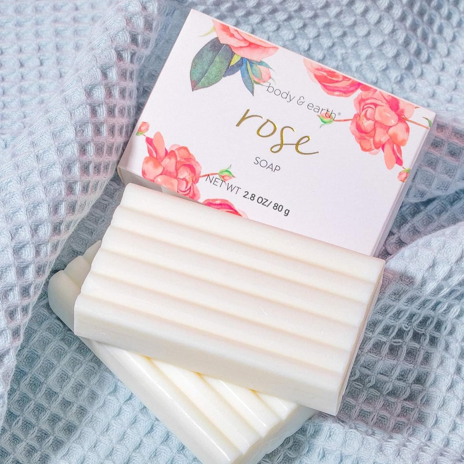 Badeset für Frauen, Geschenk, luxuriöses 6-teiliges Bade- und Körperset, Duschgel, Körperbutter, Handcreme, Körperlotion, Handseife, Papier, Badeseife, perfektes Geburtstagsgeschenk für Frauen – Bild 3