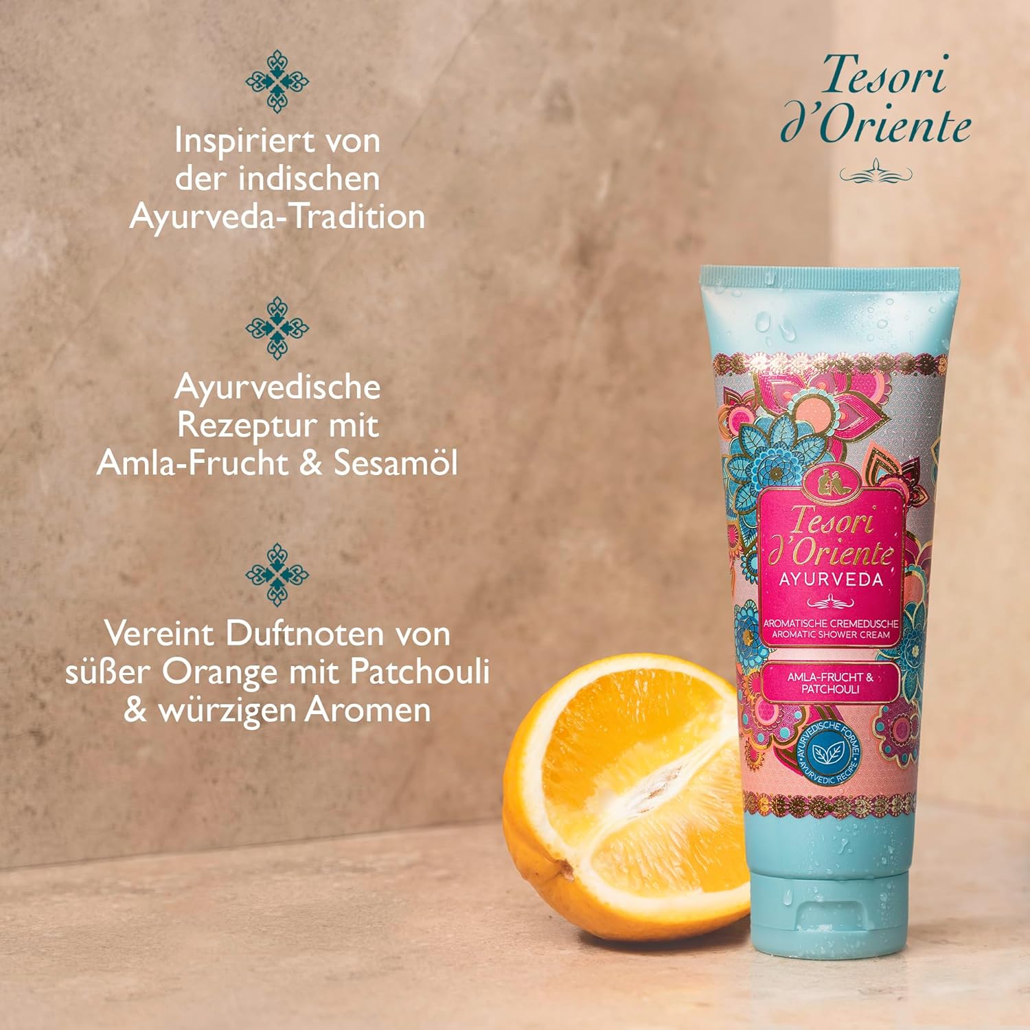 TESORI D'ORIENTE Geschenkset | Cremeduschen 3 x 75 ml (Ayurveda, Persischer Traum und Byzanz) Duschcremes zur Körperpflege | Wellness-Rituale für Körper und Sinne – Bild 6