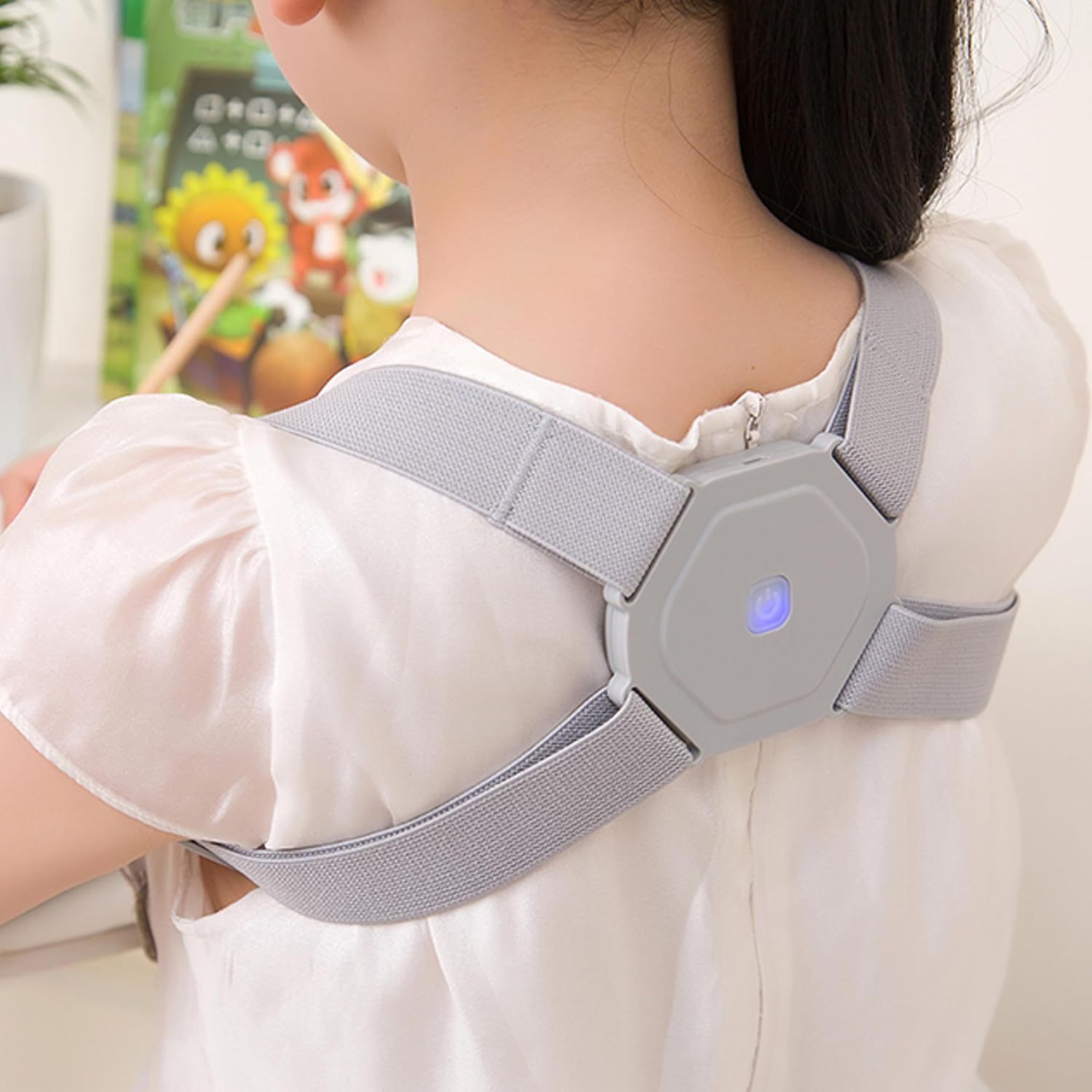 Retoo Rückenglätter, Haltungskorrektur, Rückengurt für Damen und Herren, Haltungstrainer, Schultergurt, Rückenhalter, Buckelkorrektur, verstellbare obere Rückenstütze, Rückenstabilisator – Bild 4