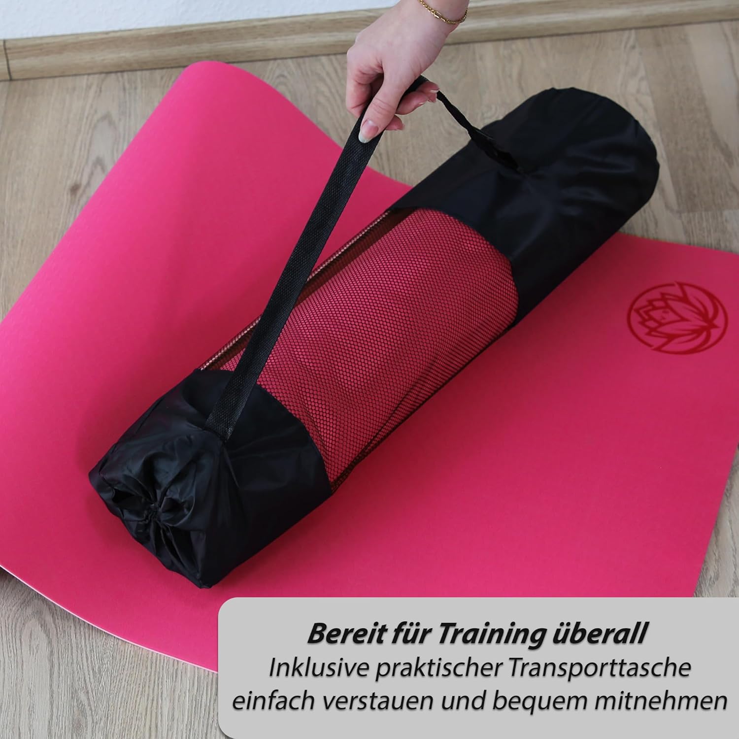 VonBueren Yogamatte rutschfest | Ca. 183 x 61 cm | Yogamatte | Pilates-Gymnastikmatte – Bild 4