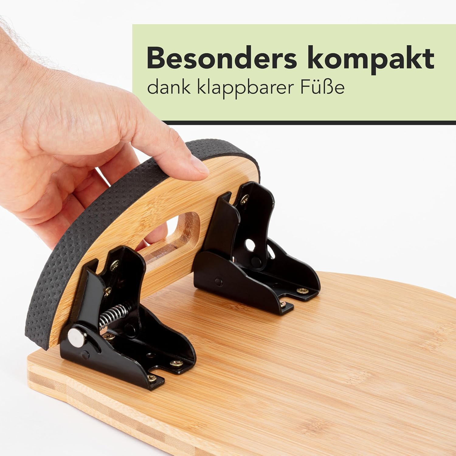 MY FAT GORILLA – Fußstützen-Schreibtisch aus Bambus – Fußstützen-Schreibtisch – klappbarer Fußhocker – Fußstützen-Büro – Fußstützen aus Holz – Fußstützen – Fußstützen – Schreibtischzubehör – Bild 2