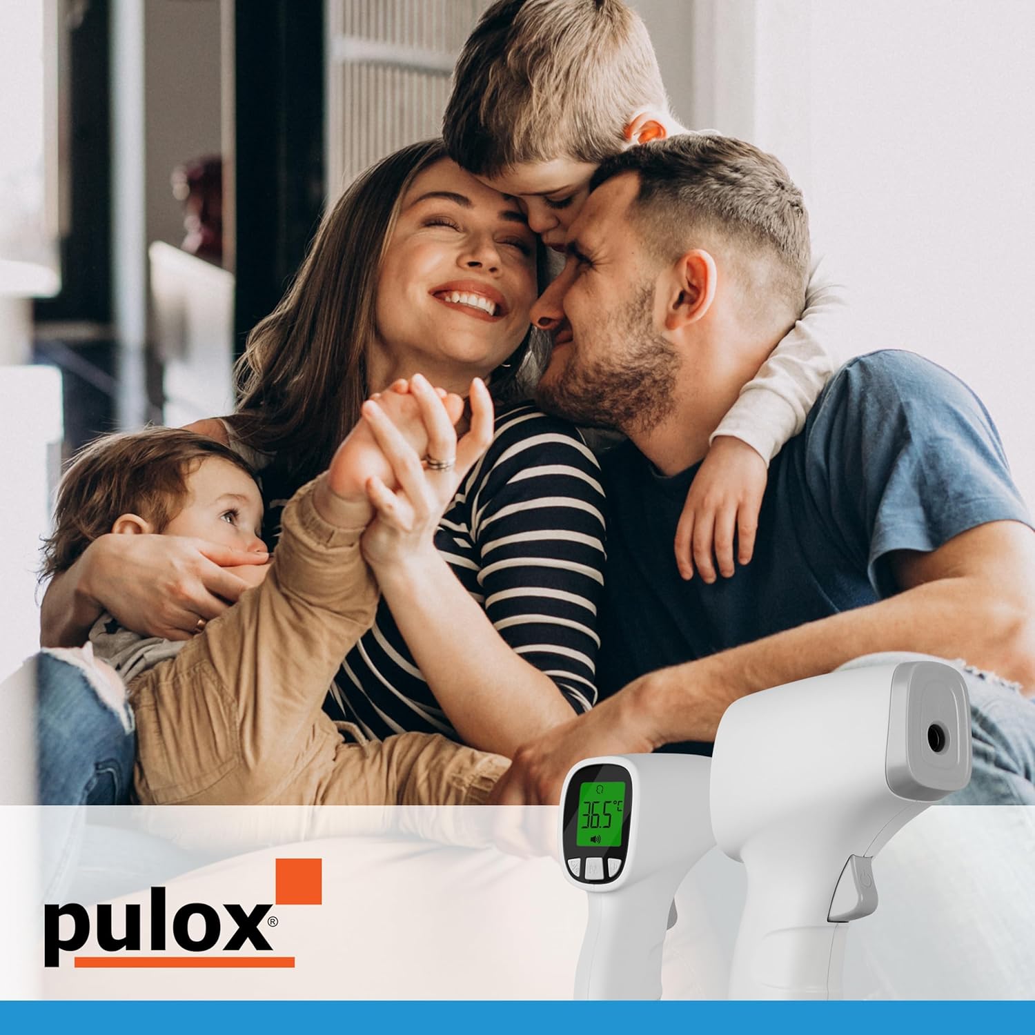 Pulox JPD-FR202 Infrarot-Fieberthermometer – Kontaktloses Stirn- und Oberflächenthermometer für Babys und Erwachsene – LCD-Display, Fieberalarm und Speicherabruf – Bild 7