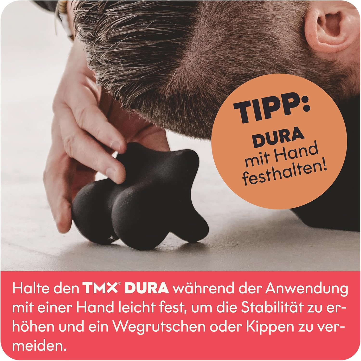 TMX Dura Neck Trigger, effektives Trainingsgerät bei Migräne, Nackenschmerzen und Verspannungen, Triggerpunktschieber, lindert Kopfschmerzen, Tinnitus und Schwindel, hergestellt in Deutschland – Bild 2