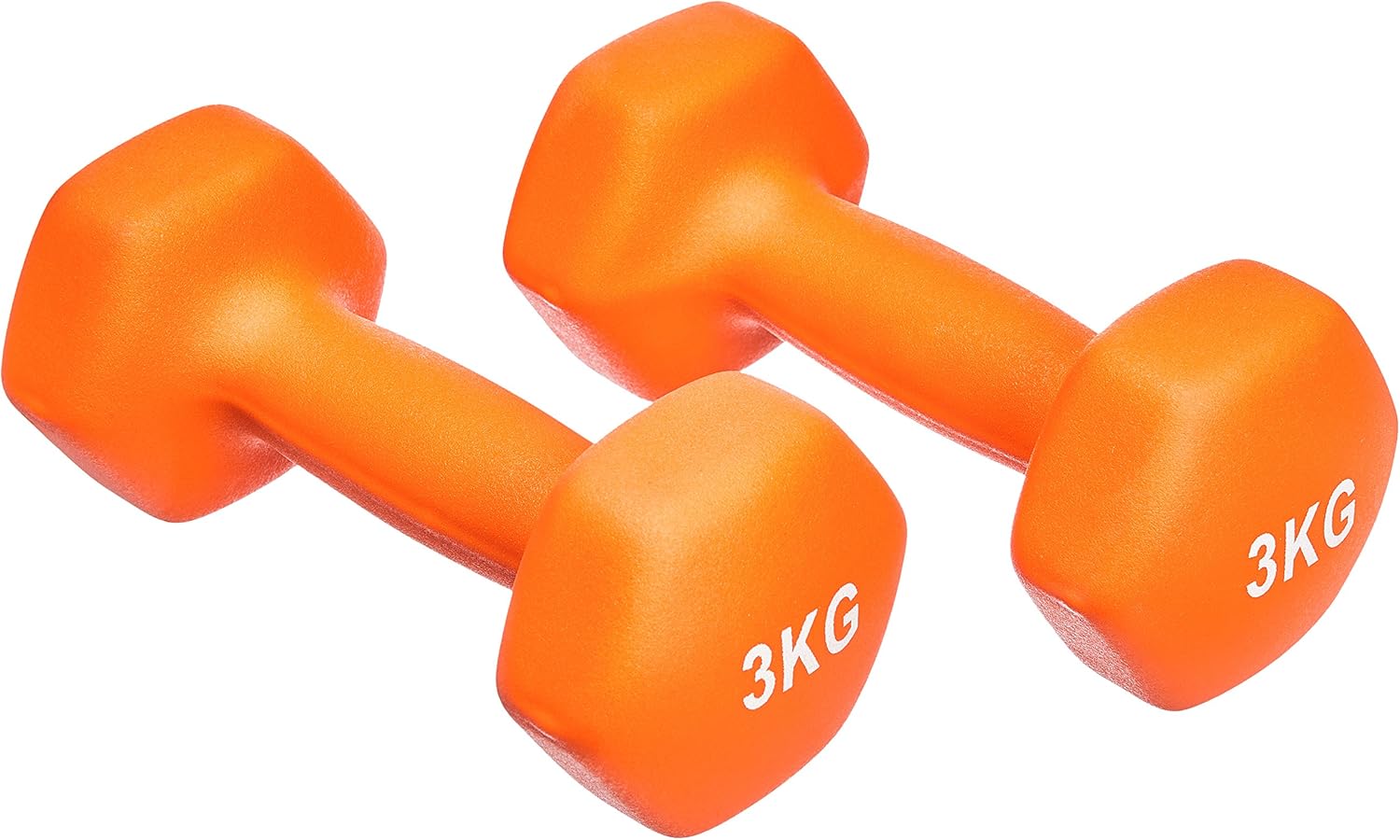 Amazon Basics Neopren Hanteln Gewichte (2er-Sets, 1kg - 5kg Hanteln)