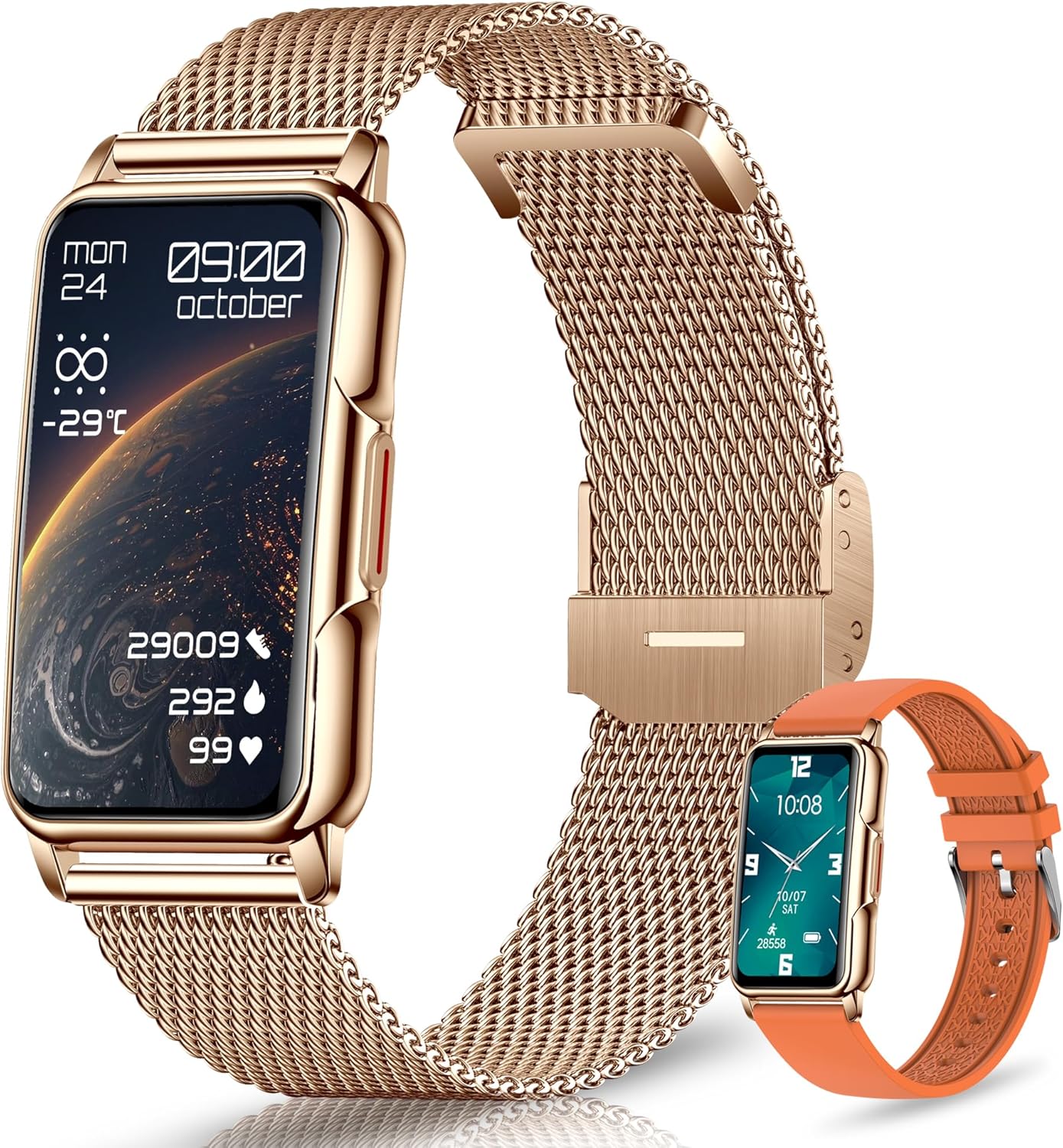 126+ Sportmodi Smartwatch Herren Damen 1,47 Zoll HD Smartwatch Fitnessuhr mit Bluetooth-Benachrichtigungen, Schrittzähler, Schlafmonitor, Herzfrequenzmesser, SpO2, IP68 Smartwatch für Android/iOS