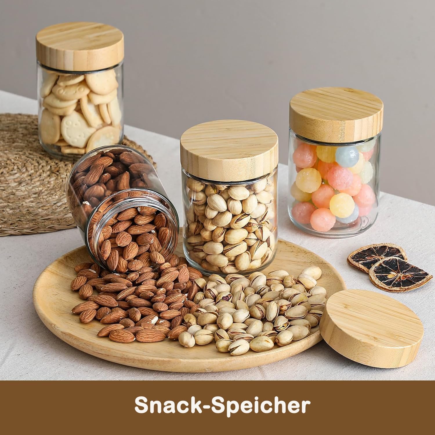 2 Stück 500 ml Mehrzweck-Einmachgläser mit Schraubdeckel, Meal-Prep-Gläser für Overnight Oats, luftdichte Gläser zum Aufbewahren, Marinieren und Vorbereiten von Mahlzeiten, Mehrzweck-Einmachglas – Bild 5