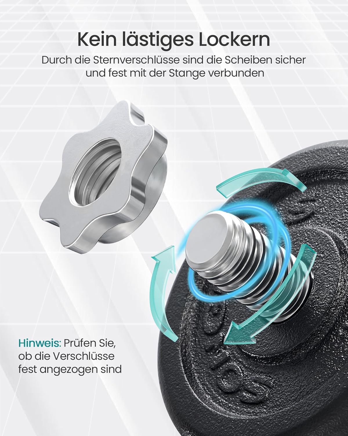 SONGMICS Hanteln, Hantel-Set, Gusseisen, verstellbare Hanteln für Männer und Frauen, Workout, Fitness, Training, Gewichtheben, für das Fitnessstudio zu Hause – Bild 4