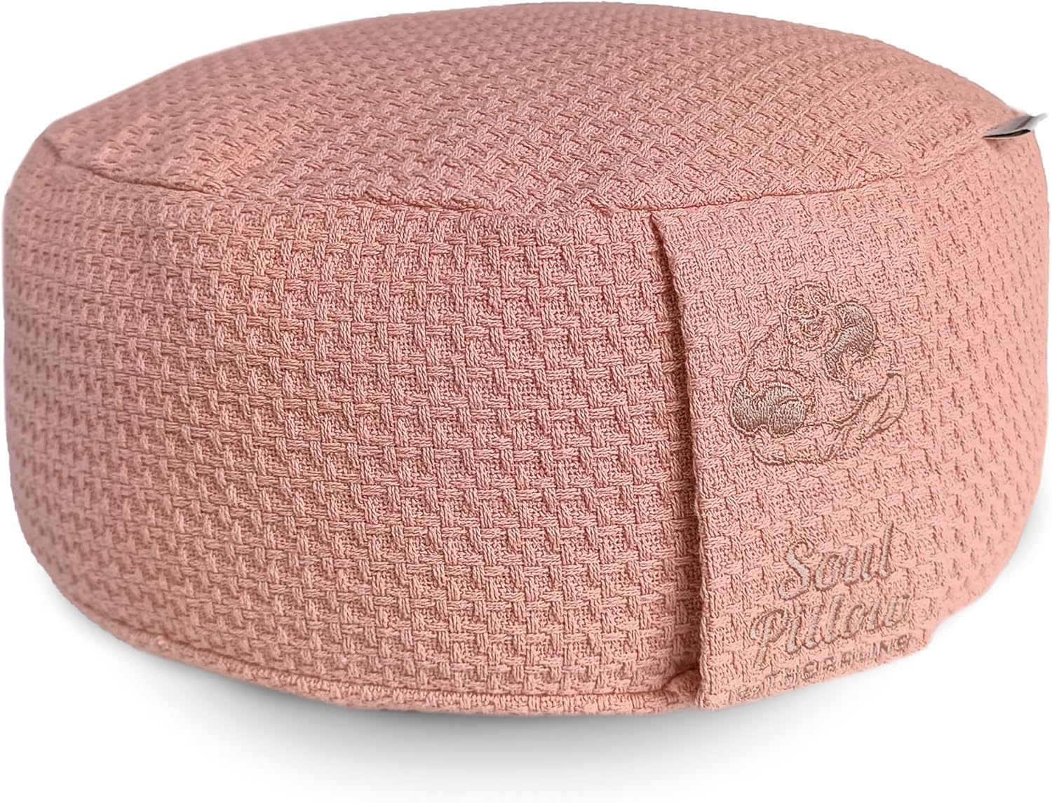Soul Pillow Meditationskissen, Yoga-Sitzkissen, 15 cm hoch, Ø 30 cm, mit Dinkelfüllung, waschbarer Bezug, Sitzkissenunterlage für Meditations- und Yogakissen, rund, Öko-Tex 100