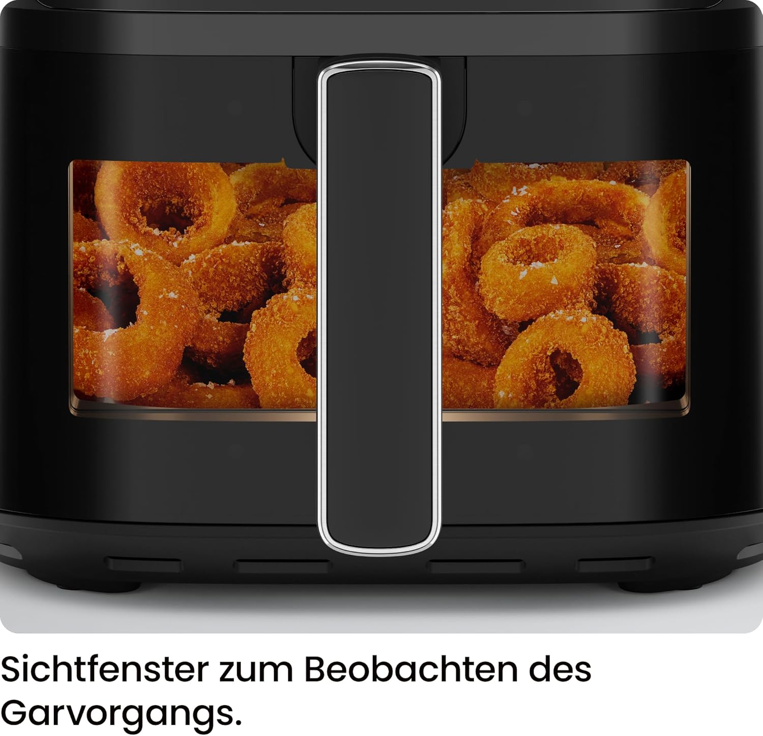 Chefman Heißluftfritteuse, 5,7 l kompakte Heißluftfritteuse, mit Hi-Fry-Technologie, Sichtfenster, Touch-Bedienung, Antihaftbeschichtung und spülmaschinenfest, Schwarz – Bild 6