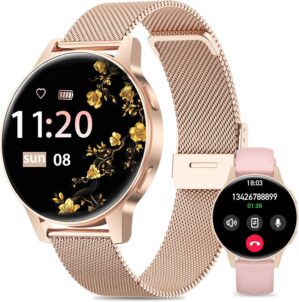 SLOKSFil Damen Kleine Smartwatch mi...