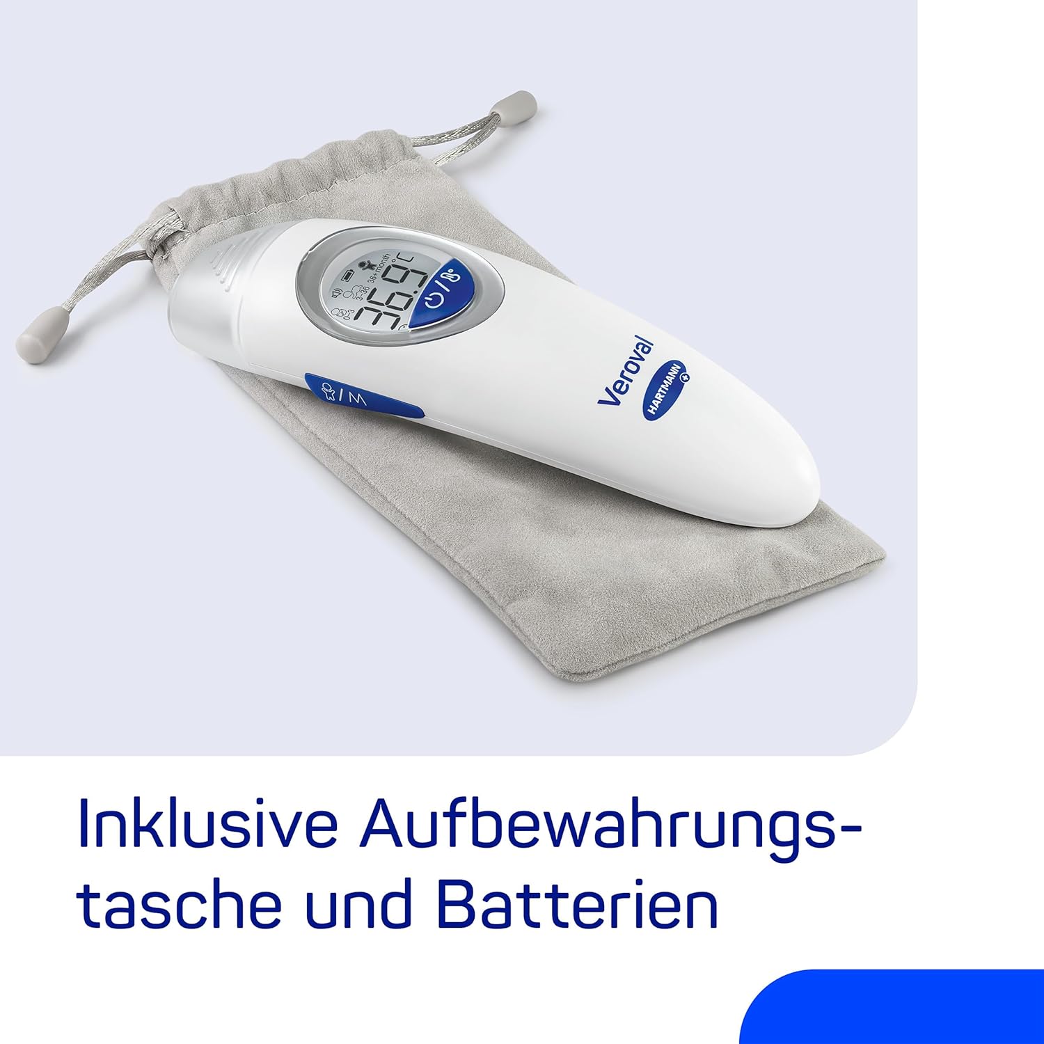 VEROVAL Family Infrarot-Fieberthermometer, Ohr- und Stirnthermometer zur schnellen Fiebermessung – ideal für Erwachsene und Kinder – Bild 7