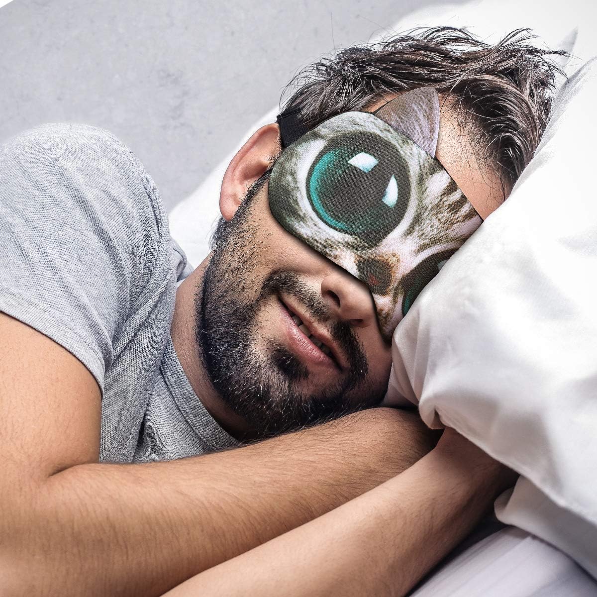 3D-Augenmaske, Schlafmaske mit Kühlkissen, heiße Kältetherapie, Schatten für Männer und Frauen zur Entspannung, Wellness – Bild 7