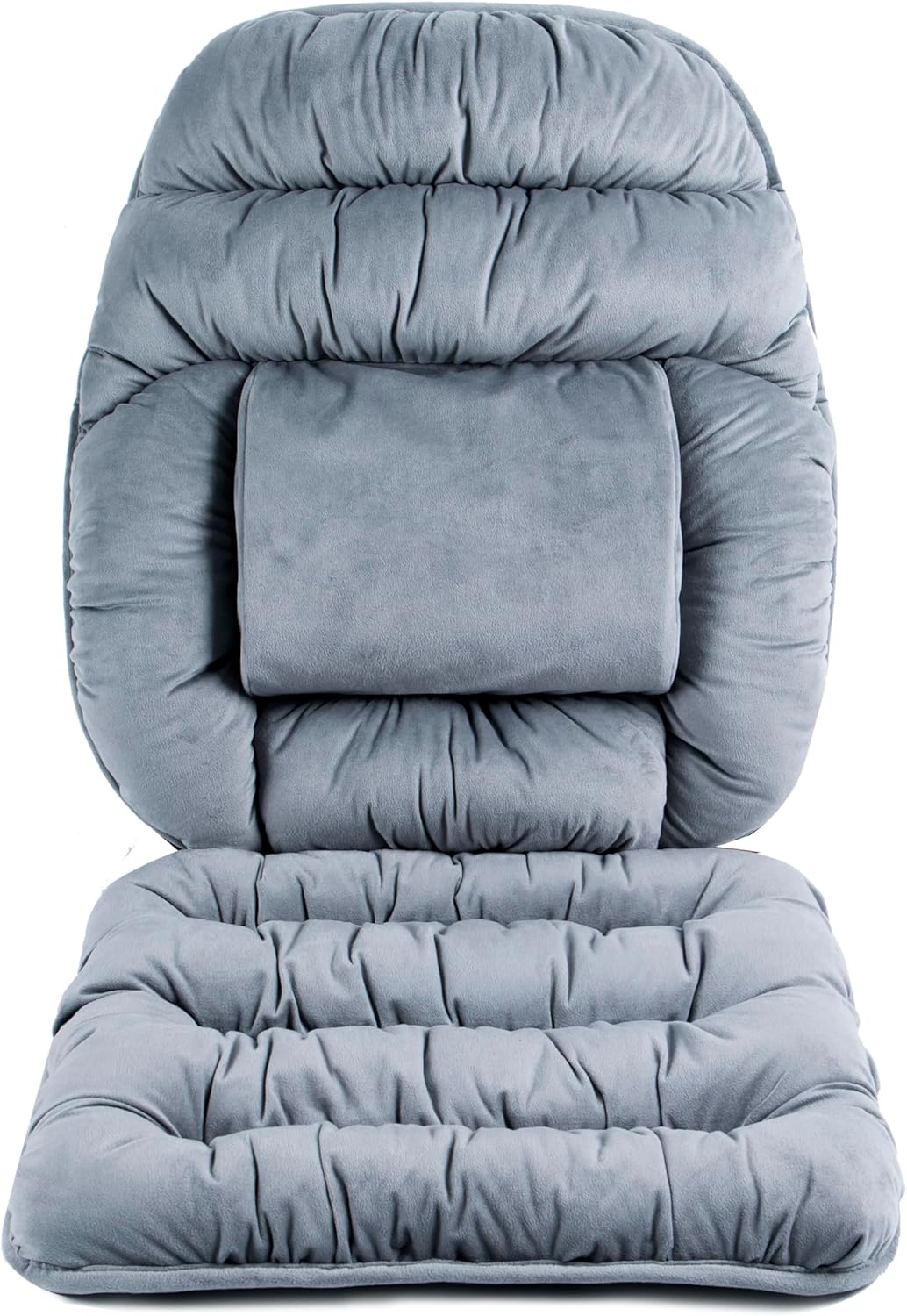 ALIBO Rutschfeste Rückenlehne, Übergröße, ergonomisch, zur Linderung von Schmerzen im unteren Rückenbereich, Lendenkissen, Sitzkissen, Sitzkissen für Büro, Lounge, Gaming, Schaukelstuhl, Rollstuhl, Auto mit langer Länge