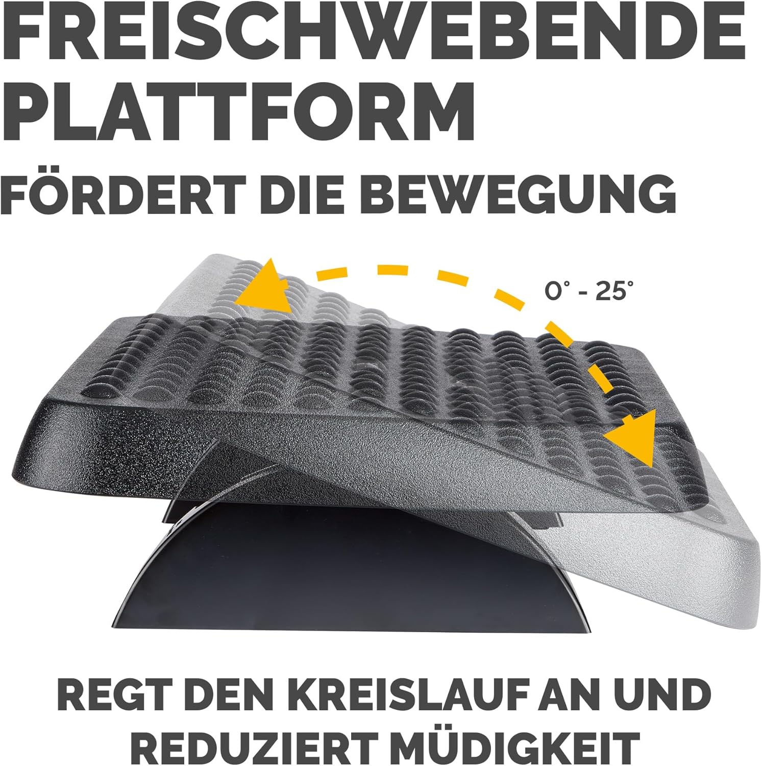 Fellowes 48121 Standard verstellbare Fußstütze – Schwarz – Bild 5