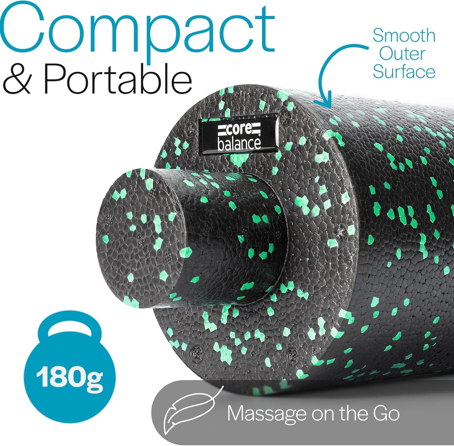 Core Balance 2 in 1 Faszienrolle mit abnehmbarem Kern – Massiert tiefes Gewebe & lindert Rückenschmerzen – Fitness & Yoga für Zuhause – 2-teilig, 33 x 15 cm & 33 x 6 cm – Bild 4