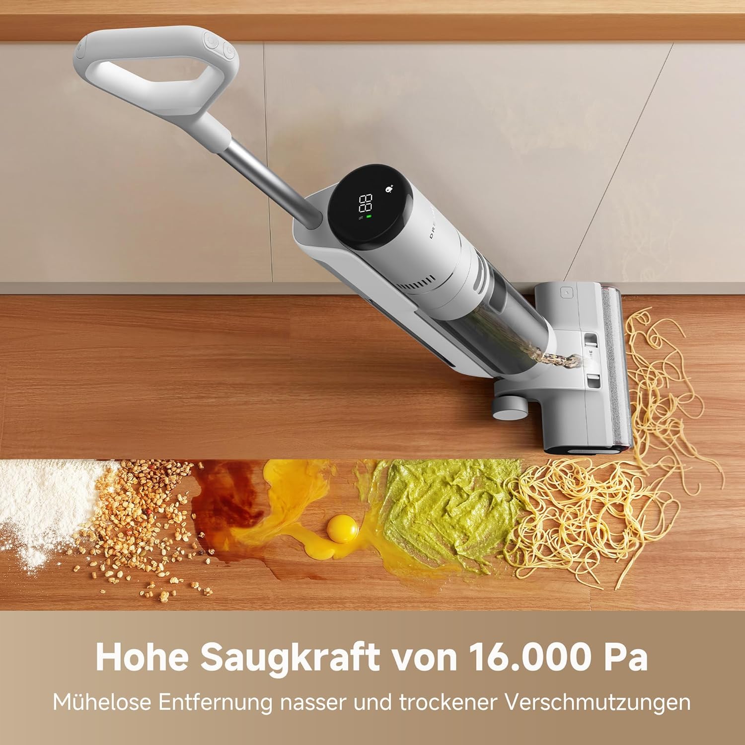 Dreame G10 Pro Nass- und Trockensauger, 16.000 Pa Saugleistung, Doppelkanten-Reinigungsbürste, Selbstreinigung mit 2 Drehrichtungen, 35 Minuten Laufzeit, großes LED-Display, 75 dBA – Bild 2