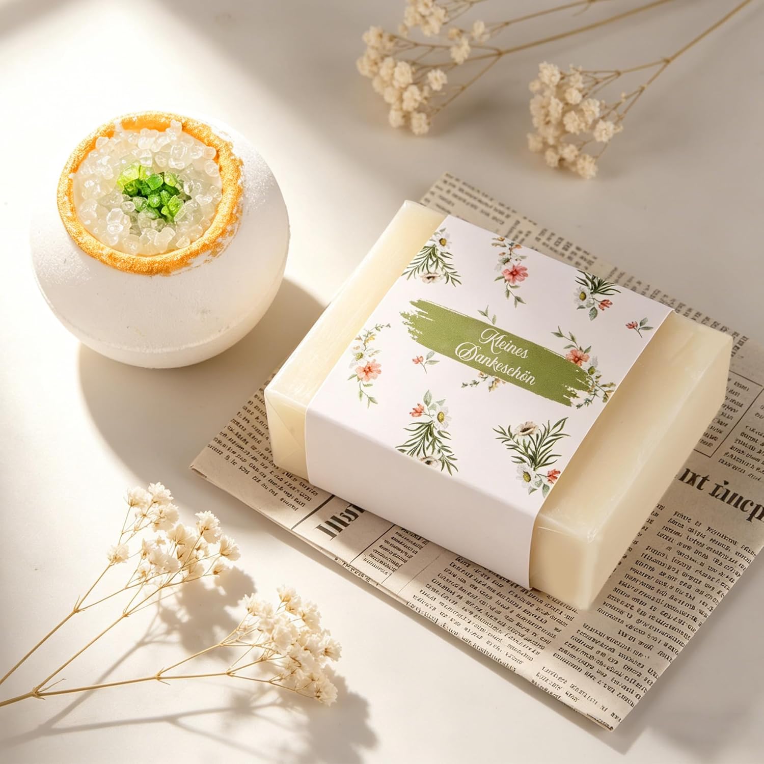 Giftota - Geschenke für Frauen - 7tlg Wellness Set Schön dass es dich gibt, Entspannungsgeschenk als Dankeschön & Geburtstagsgeschenk für Mama, Beste Freundin, Kollegin, Lehrerin, Hebamme – Bild 4