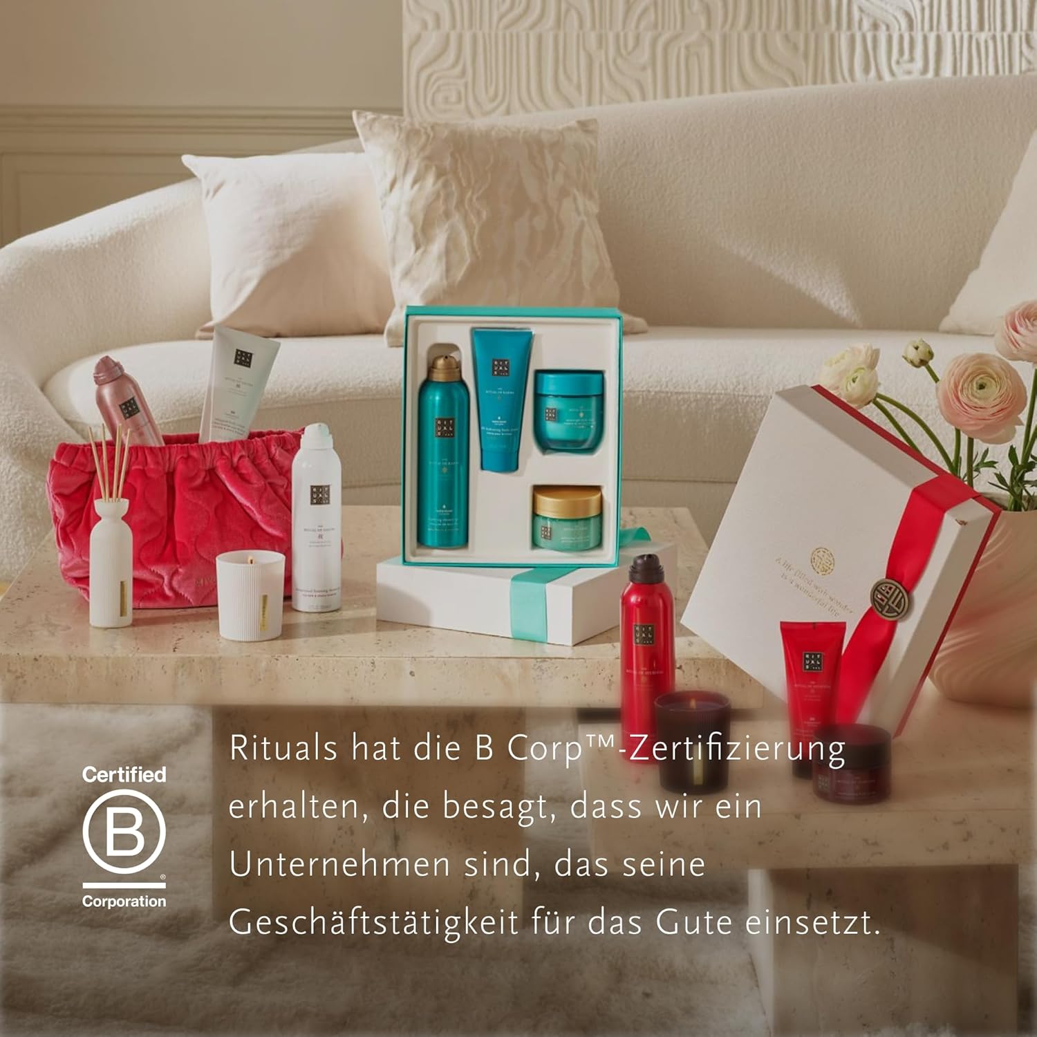 RITUALS The Ritual of Sakura Medium Geschenkset – Vier Hautpflegeprodukte mit Kirschblüten und Reismilch – Bade-Geschenkbox mit beruhigender und revitalisierender Wirkung. – Bild 6