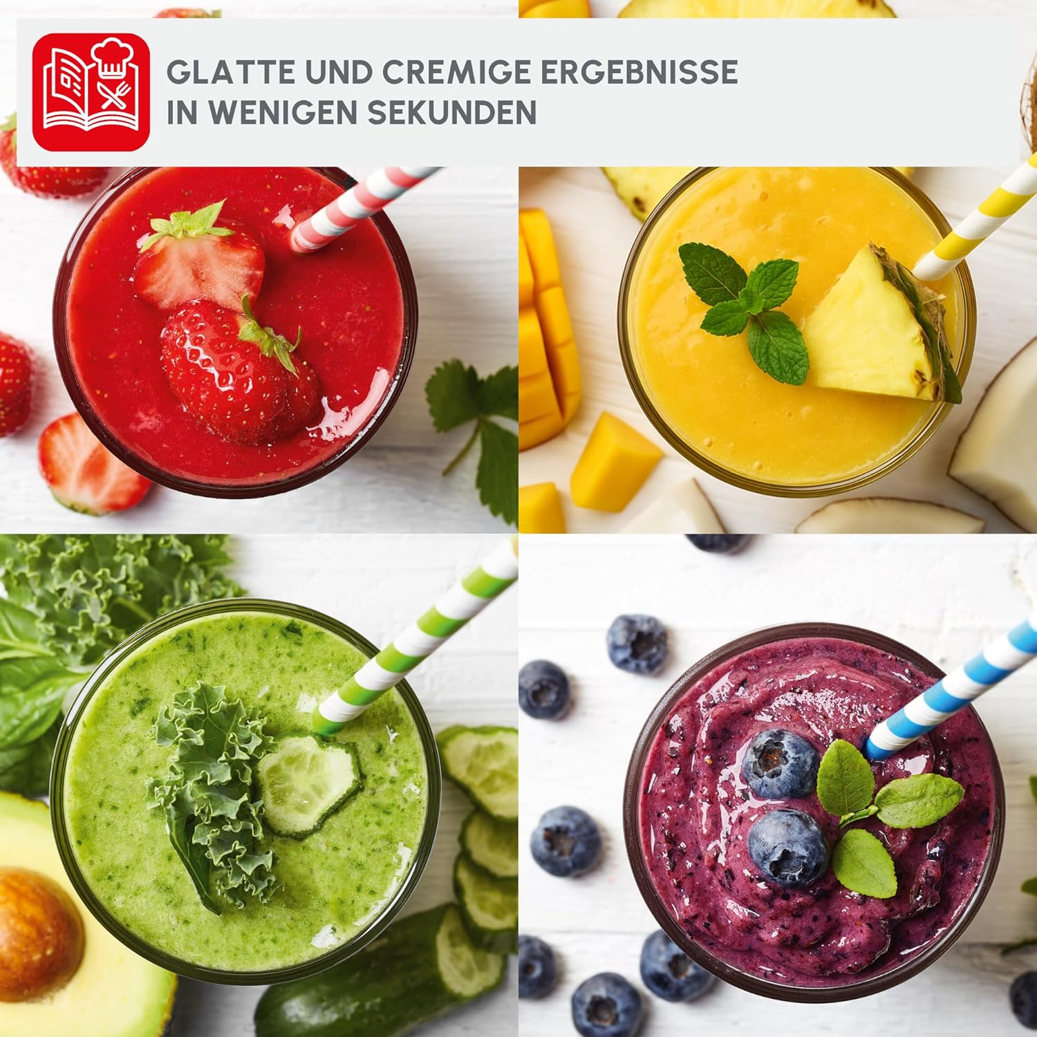 Tefal Mix and Move BL15FD Mini-Standmixer, 300 Watt, 2 Flaschen To-Go aus Premium-Tritan, kompaktes Design, leicht zu reinigen, abnehmbare Klingen, Ein-Knopf-Bedienung, Silber/Grau – Bild 8