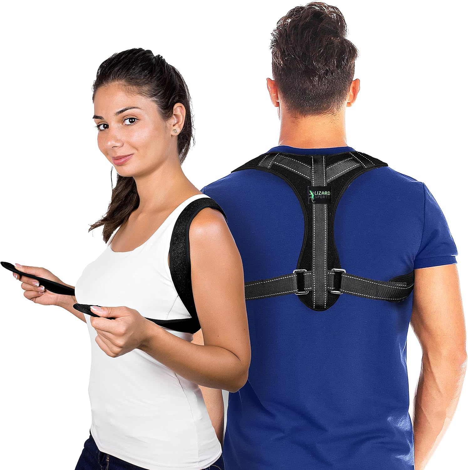 Zertifizierter Rückenglätter mit Qualitätsmanagementsystem für Medizinprodukte, Haltungskorrektur, ideal für Büroangestellte, Männer und Frauen, Brustumfang 71-107 cm
