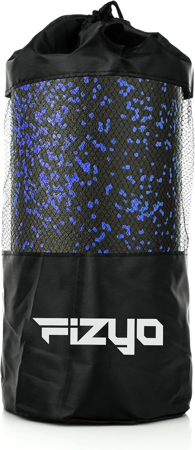 Fizyo Faszienrolle, Schaumstoffrolle aus EPP, mittelhart, 30 x 15 cm, zur Selbstmassage von Rücken & Wirbelsäule, Triggerpunktmassage, Pilates & Yoga, Fitness & Regeneration (Blau) – Bild 9