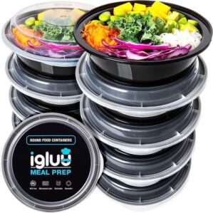 Runde Meal-Prep-Behälter mit 1 Fac...