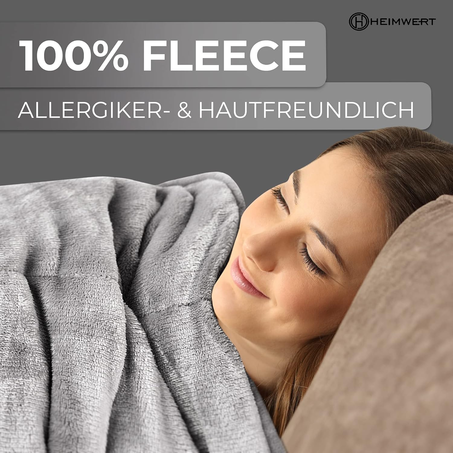Heimwert Gewichtsdecke Therapiedecke Gewichtsdecke – Schwere Decke für Geborgenheit und tiefen Schlaf I Schwere Bettdecke Therapiedecken Therapiedecke Erwachsenendecke Schwer (4 kg) – Bild 5