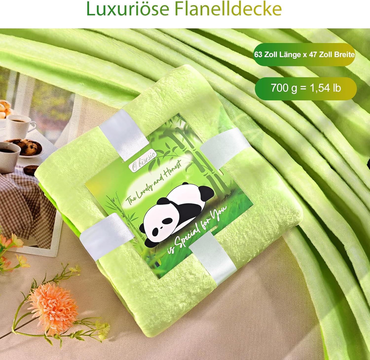 Geburtstagsgeschenke für Frauen, Geburtstagsgeschenkkörbe, Wellness-Geschenksets, Selbstpflegesets mit Decken, Duftkerzen und Tassen, Panda-Geschenksets und besondere Genesungsgeschenke für Frauen – Bild 2