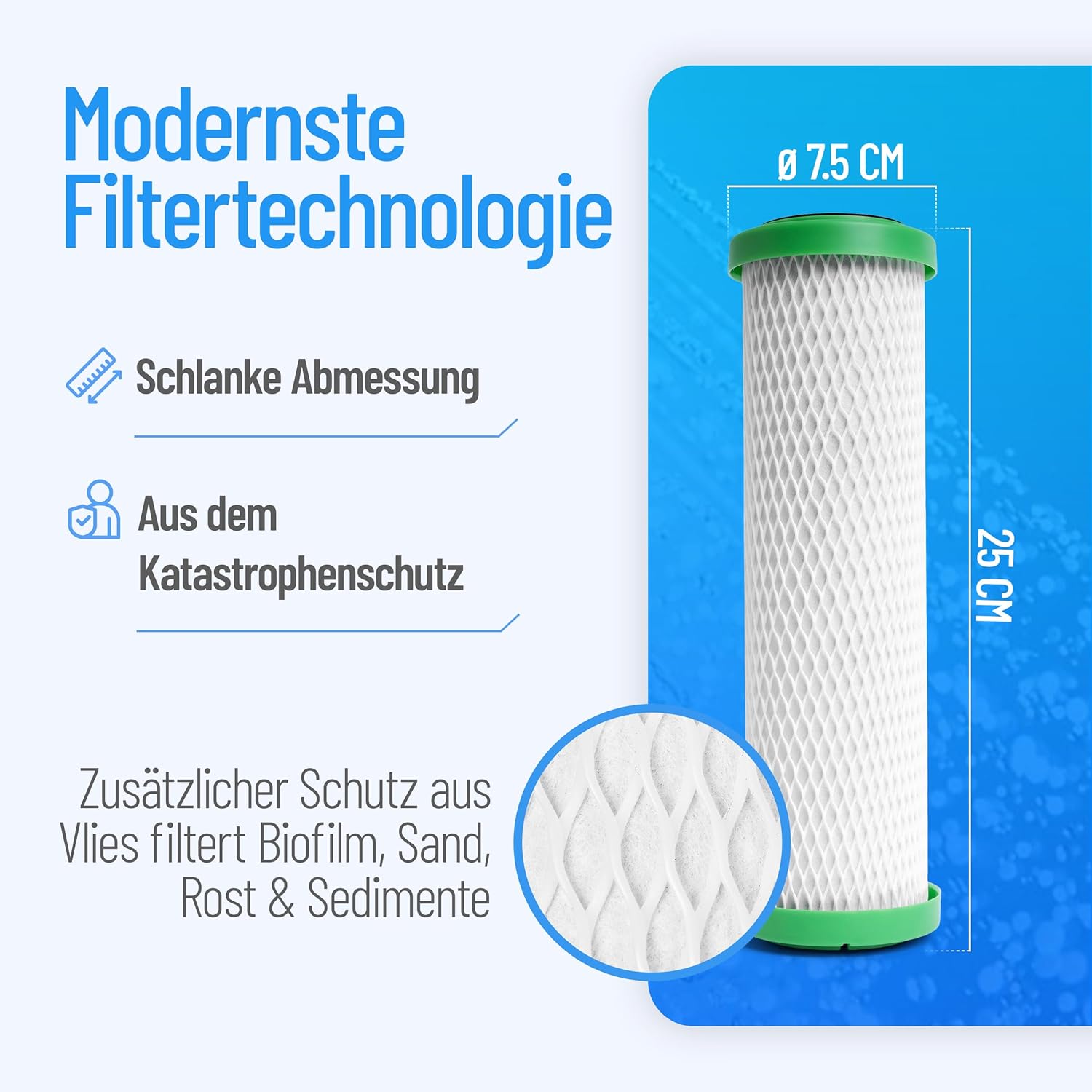NPure Schadstoffwasserfilter | Passende Carbonit Vario, Sanuno | Bis zu 3 Liter/Minute | Gesinterte Aktivkohle – Bild 2