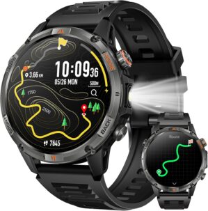 GPS-Smartwatch für Herren, Militä...